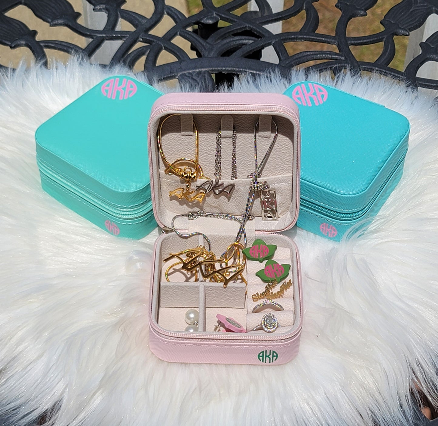 Small Alpha Kappa Alpha Jewelry Boxes Best For Traveling