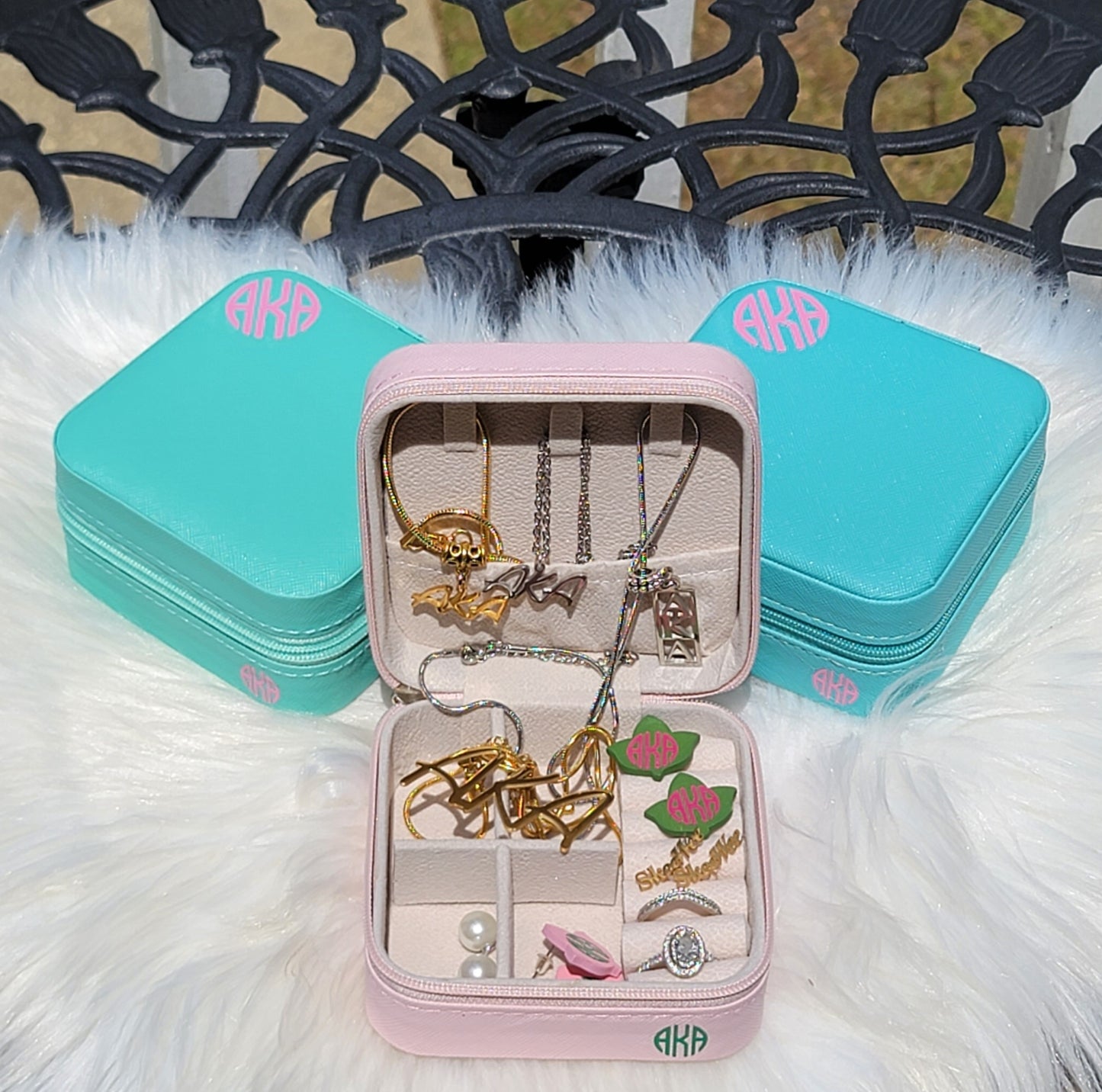 Small Alpha Kappa Alpha Jewelry Boxes Best For Traveling