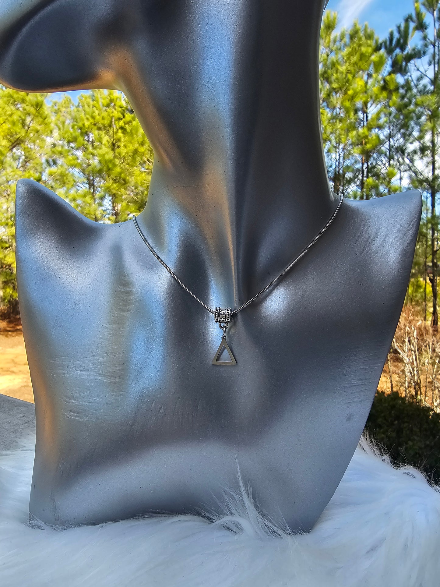 Delta Sigma Theta Sorority Necklace Available in Silver and Gold