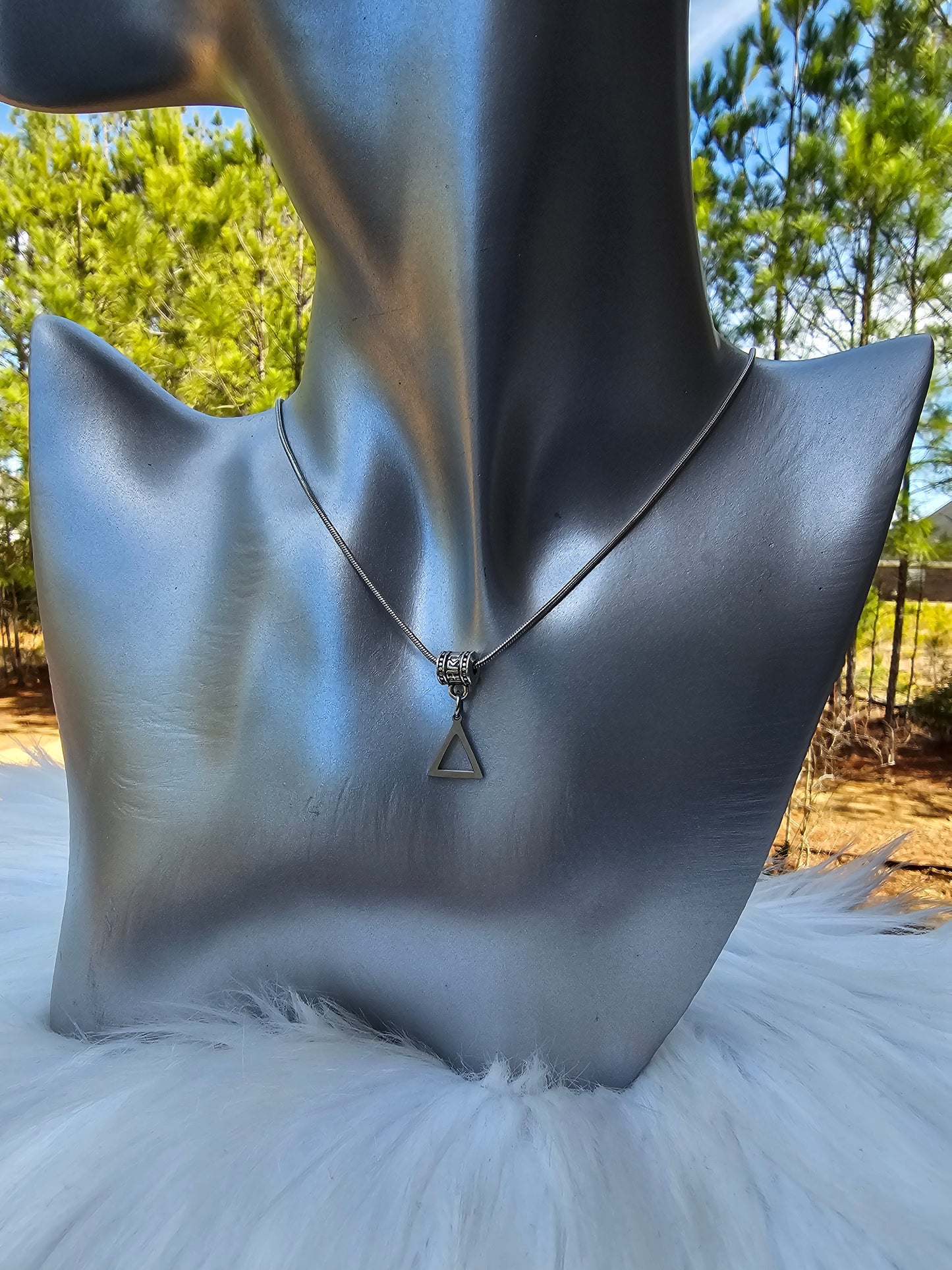 Delta Sigma Theta Sorority Necklace Available in Silver and Gold