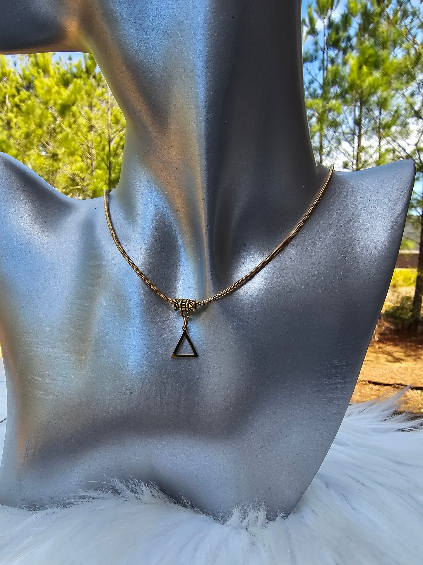 Delta Sigma Theta Sorority Necklace Available in Silver and Gold