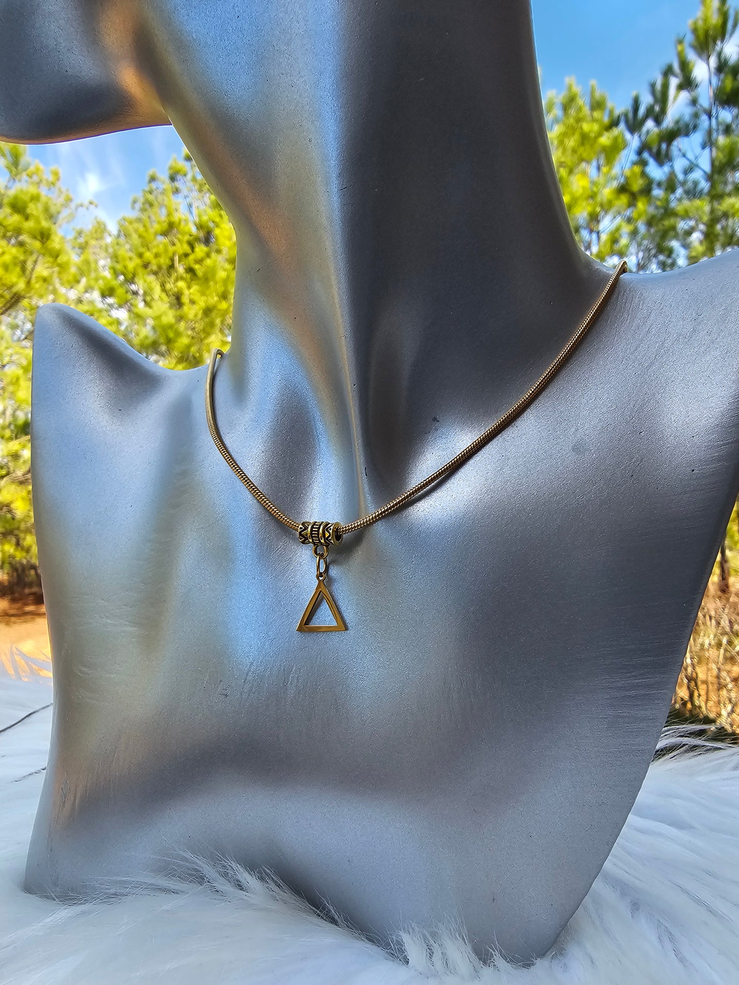 Delta Sigma Theta Sorority Necklace Available in Silver and Gold