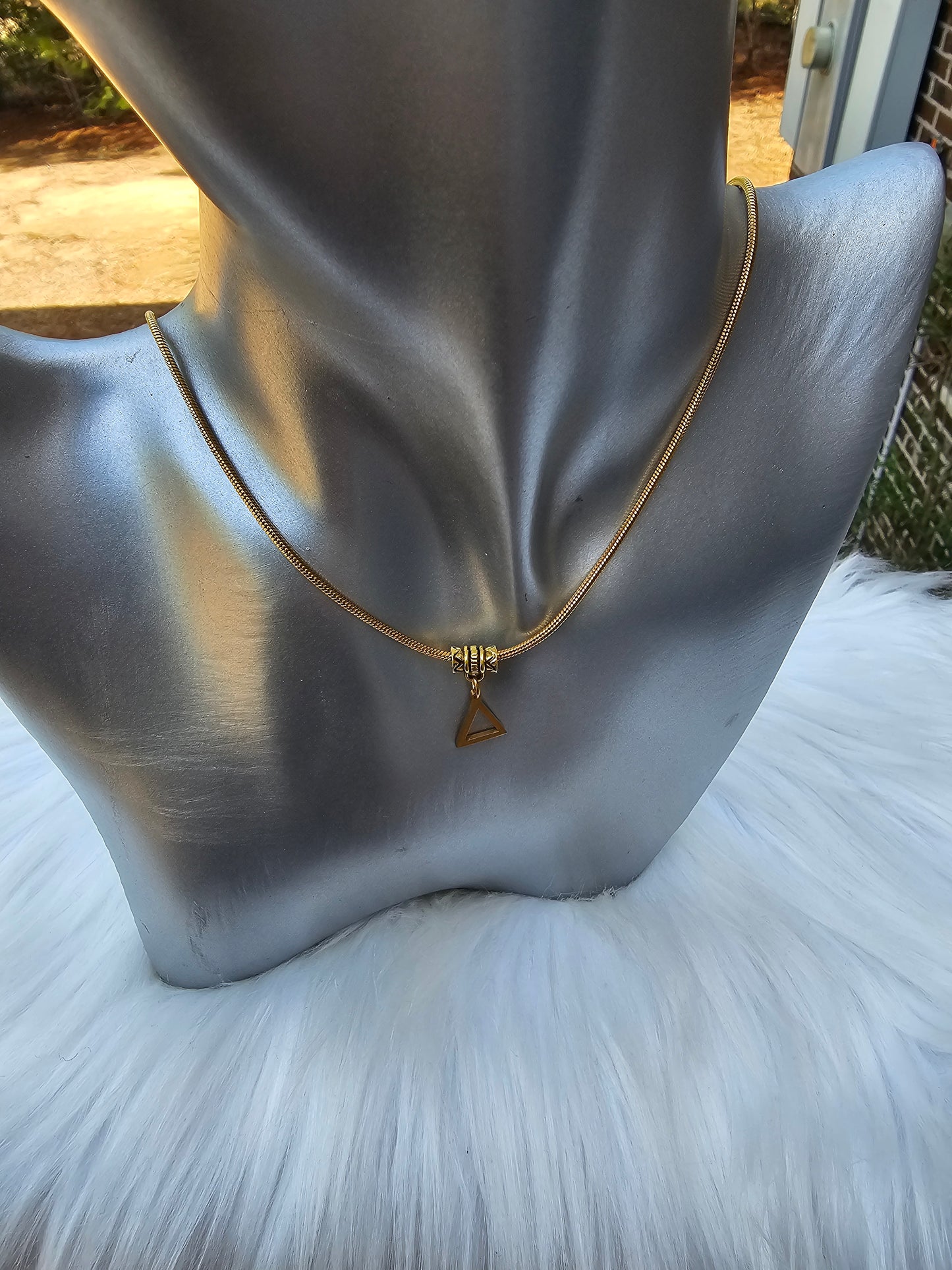 Delta Sigma Theta Sorority Necklace Available in Silver and Gold