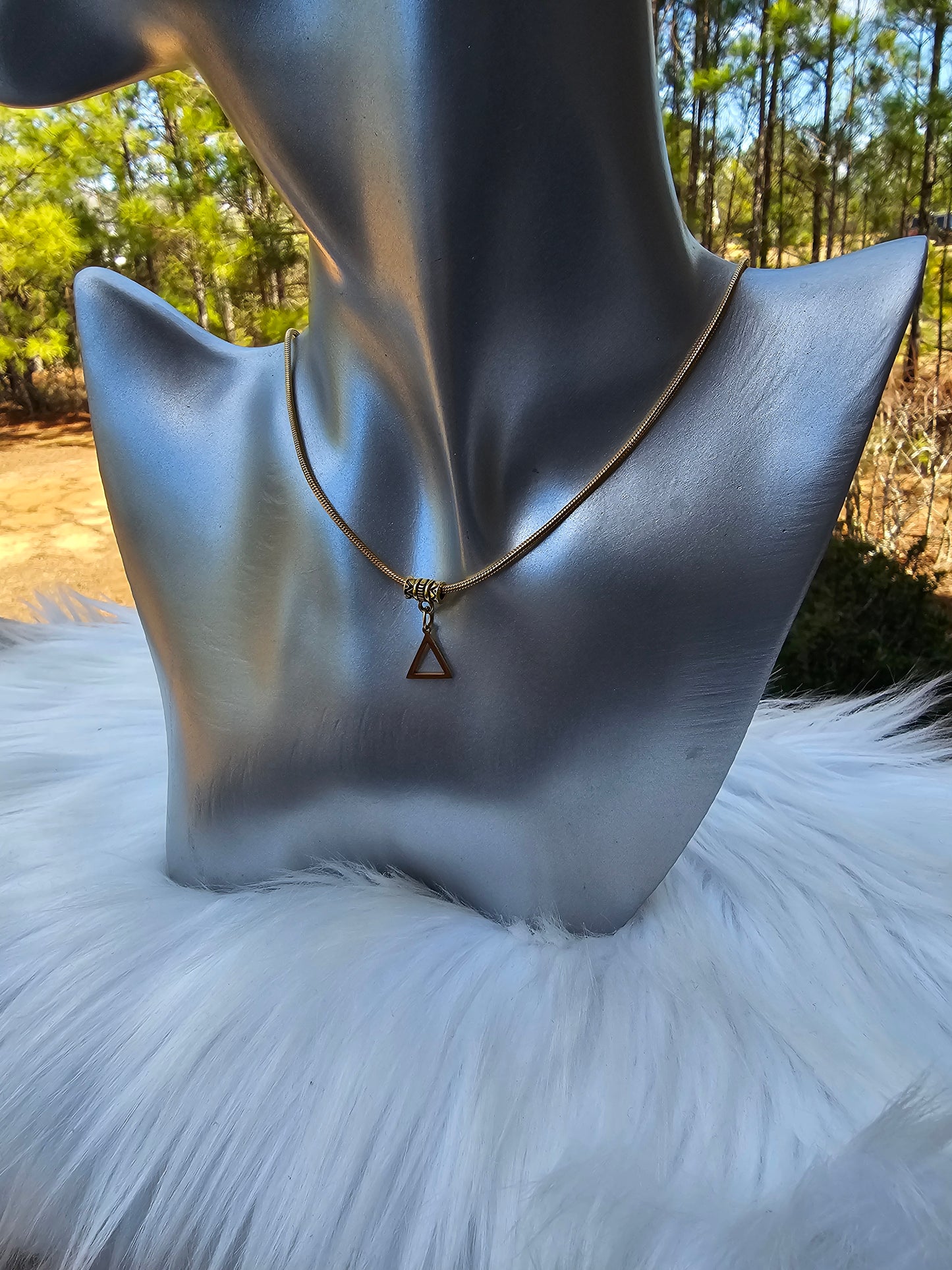 Delta Sigma Theta Sorority Necklace Available in Silver and Gold