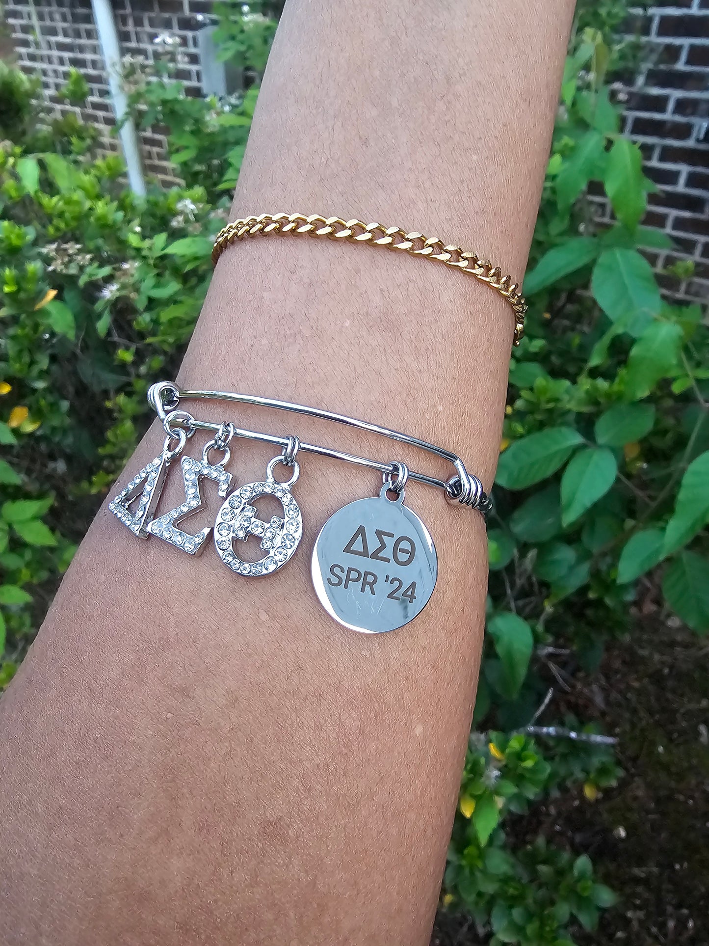 Delta Sigma Theta Spring 2024 Bling Charm Bracelet