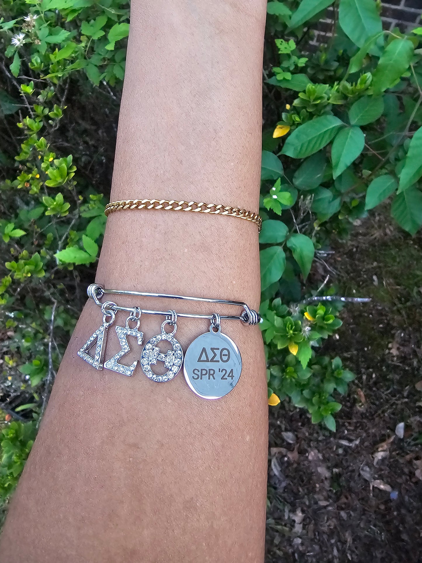 Delta Sigma Theta Spring 2024 Bling Charm Bracelet