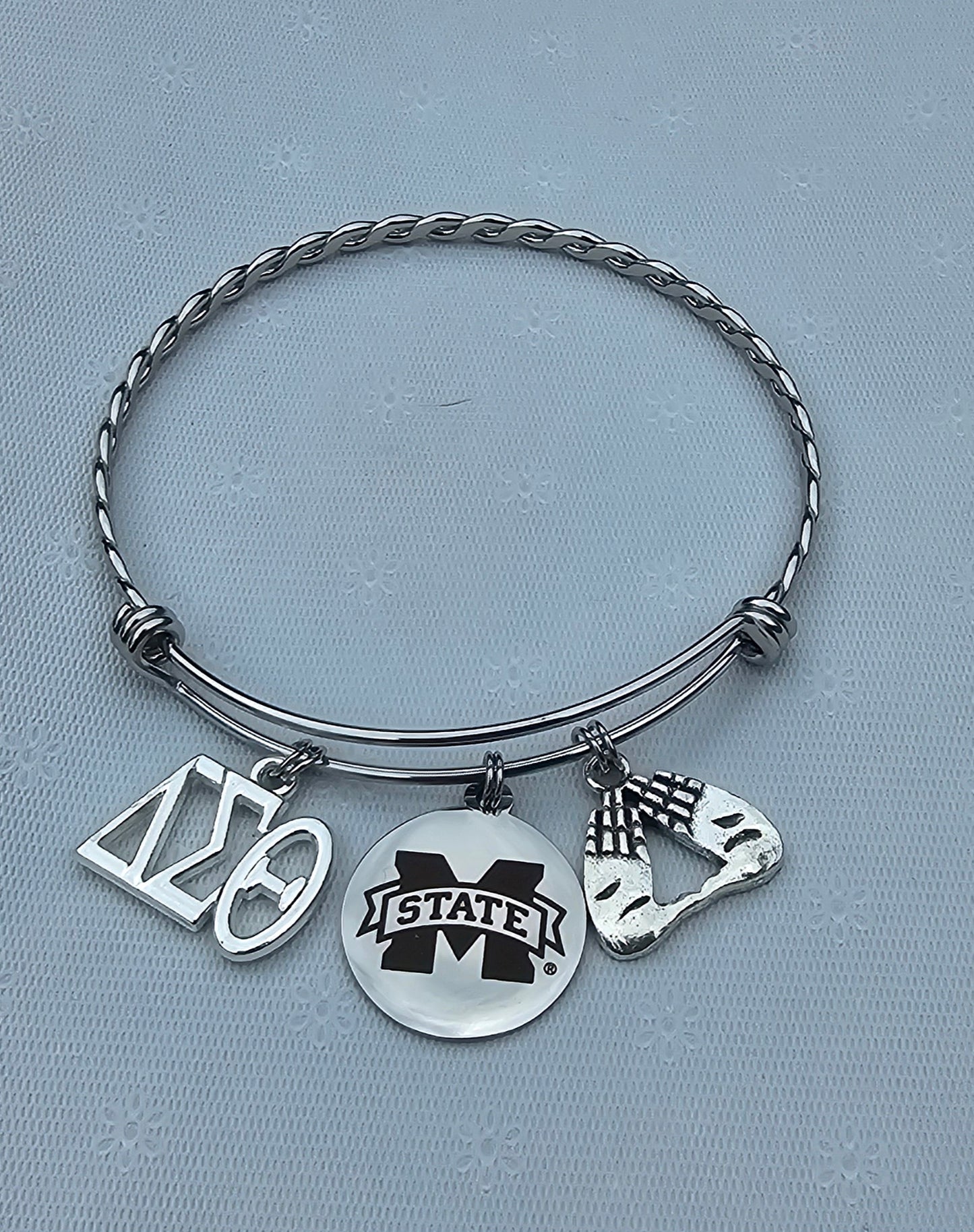 Mississippi State University Delta Sigma Theta Charm Bracelet