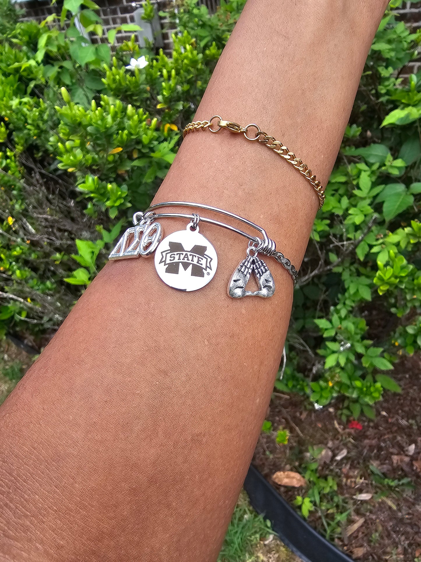 Mississippi State University Delta Sigma Theta Charm Bracelet