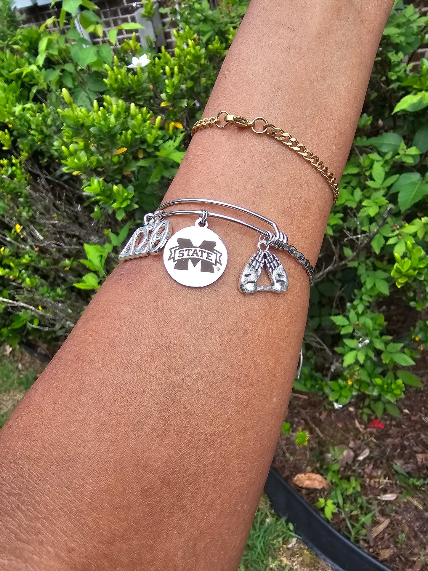 Mississippi State University Delta Sigma Theta Charm Bracelet