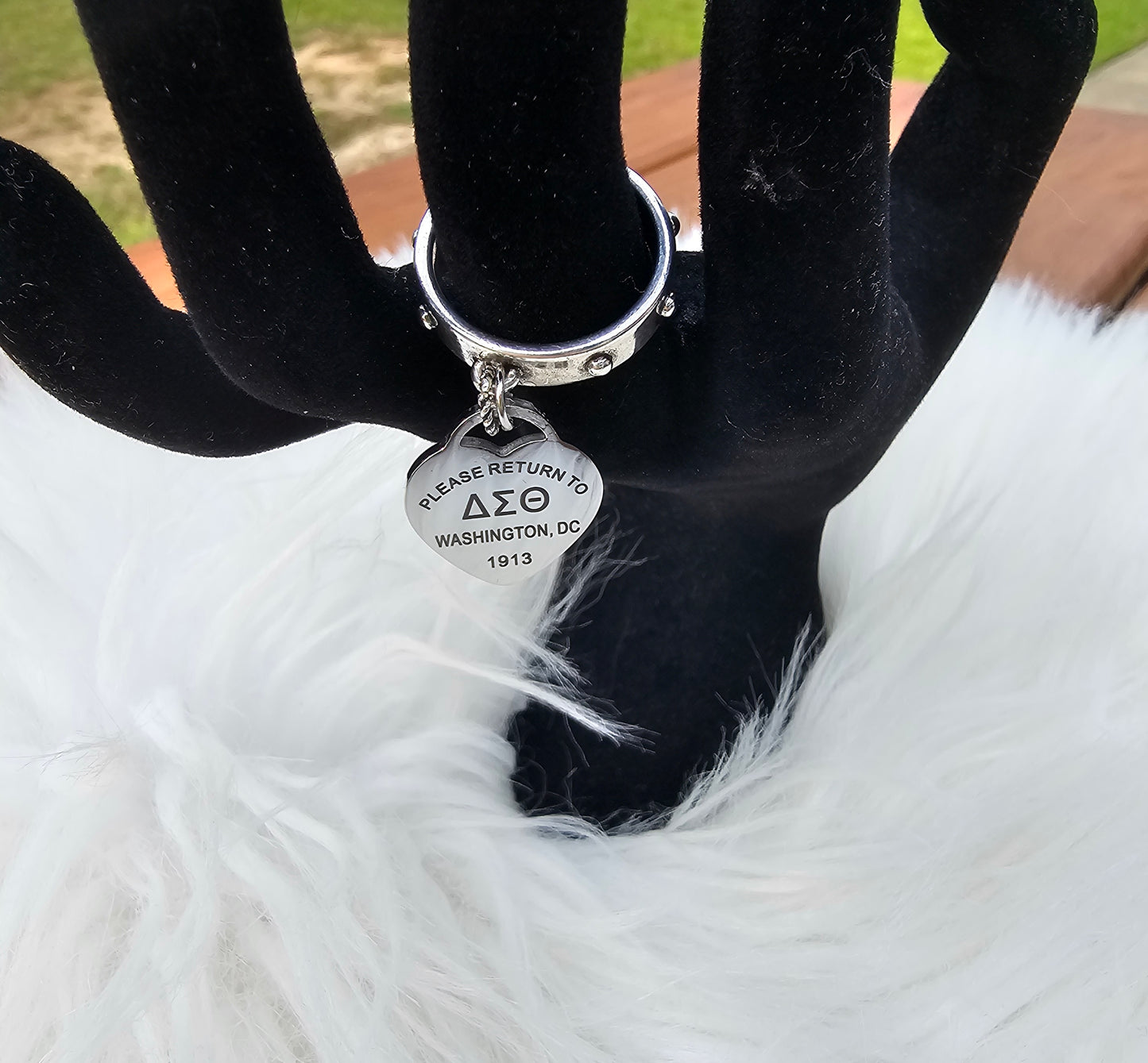 Delta Sigma Theta Adjustable Ring - DST Ring - Delta Ring - Sorority Jewelry - 1913 Ring - Sorority Ring