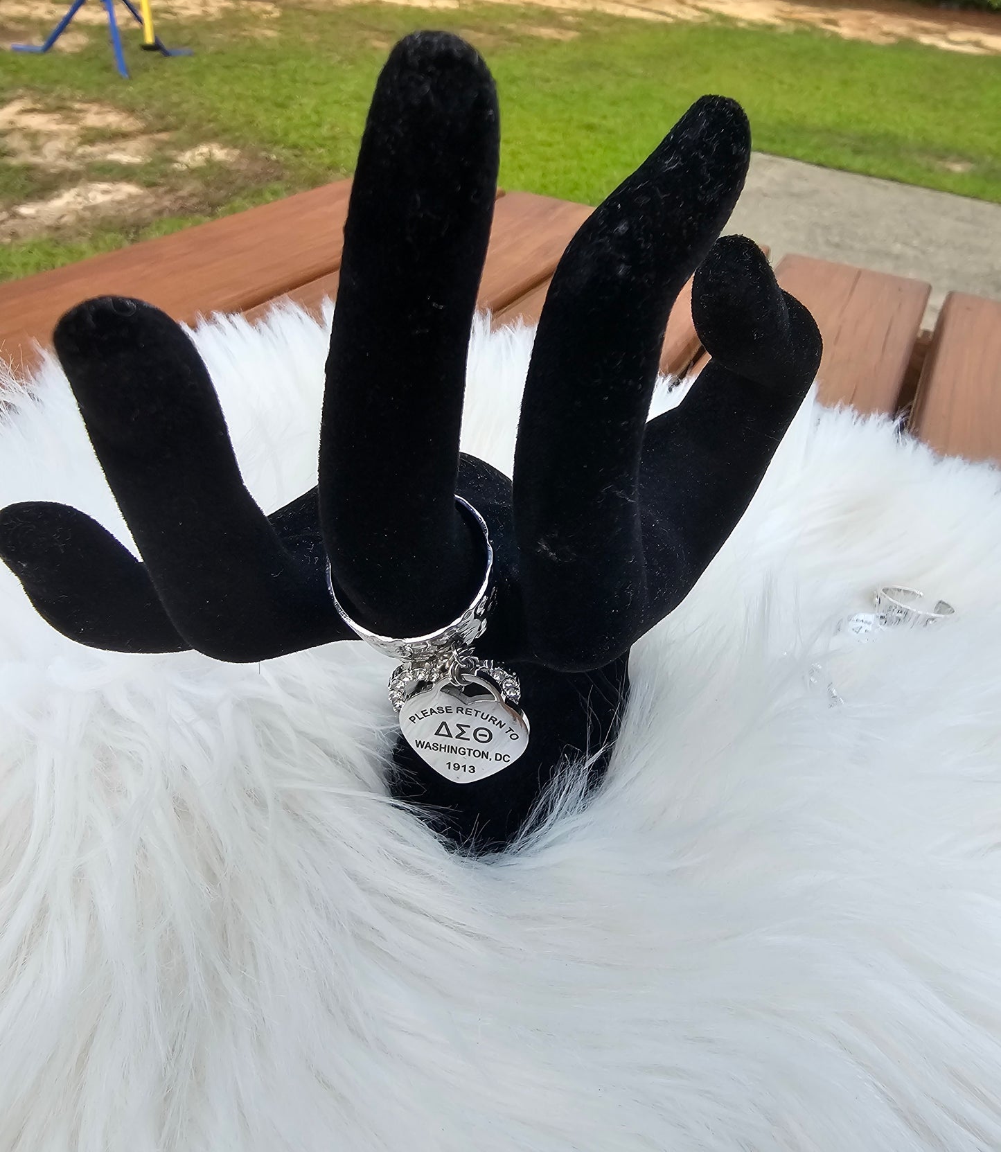 Delta Sigma Theta Adjustable Ring - DST Ring - Delta Ring - Sorority Jewelry - 1913 Ring - Sorority Ring