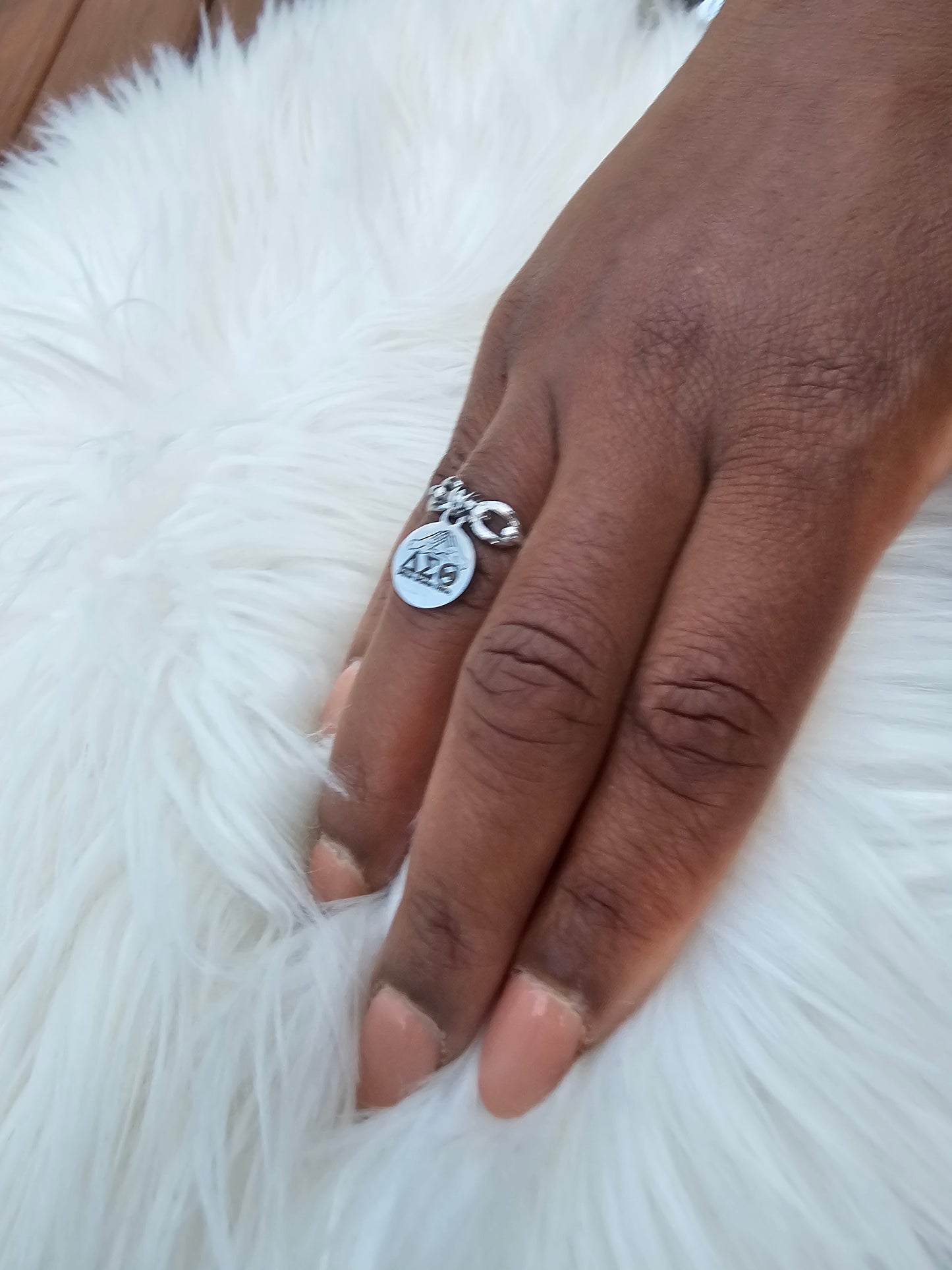 Delta Sigma Theta Adjustable Ring - DST Ring - Delta Ring - Sorority Jewelry - 1913 Ring - Sorority Ring
