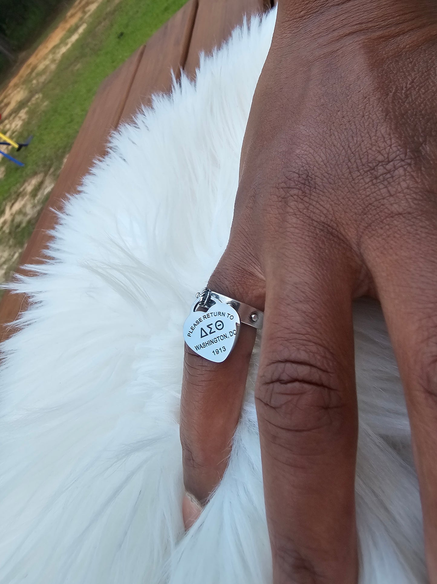 Delta Sigma Theta Adjustable Ring - DST Ring - Delta Ring - Sorority Jewelry - 1913 Ring - Sorority Ring