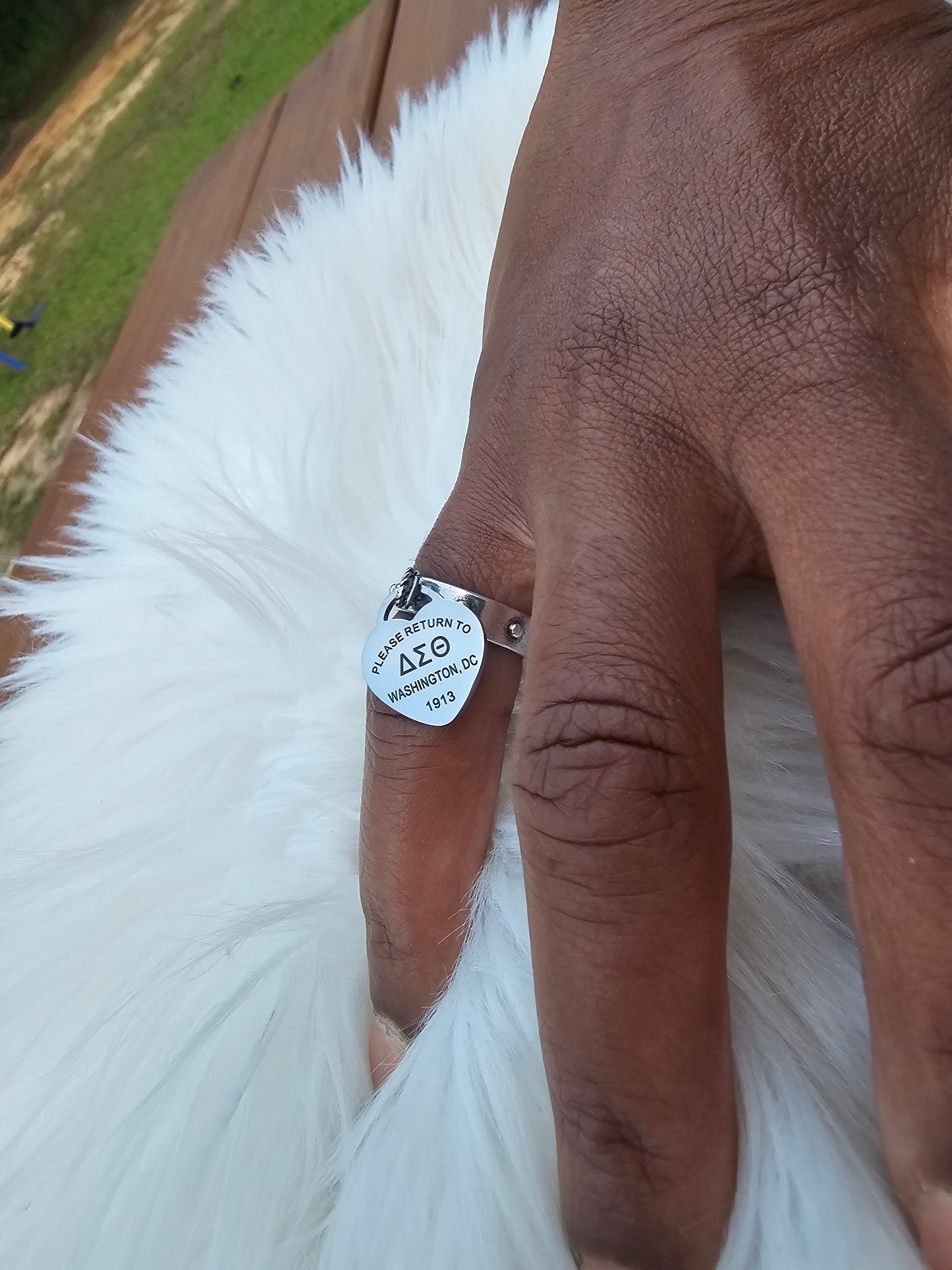 Delta Sigma Theta Adjustable Ring - DST Ring - Delta Ring - Sorority Jewelry - 1913 Ring - Sorority Ring