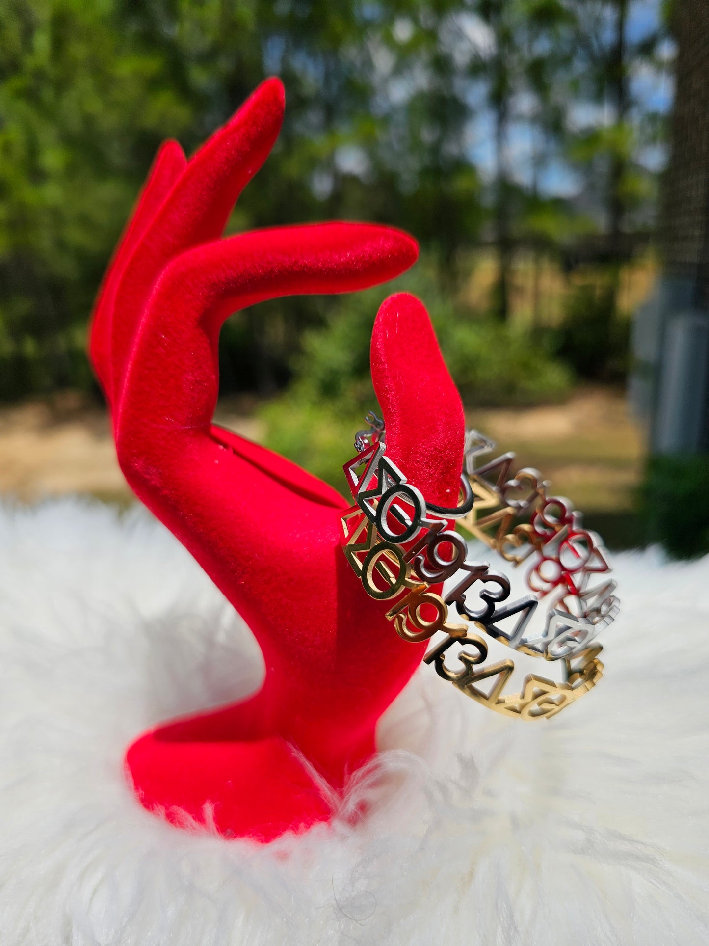 Delta Sigma Theta Greek Letter 1913 Sorority Earrings