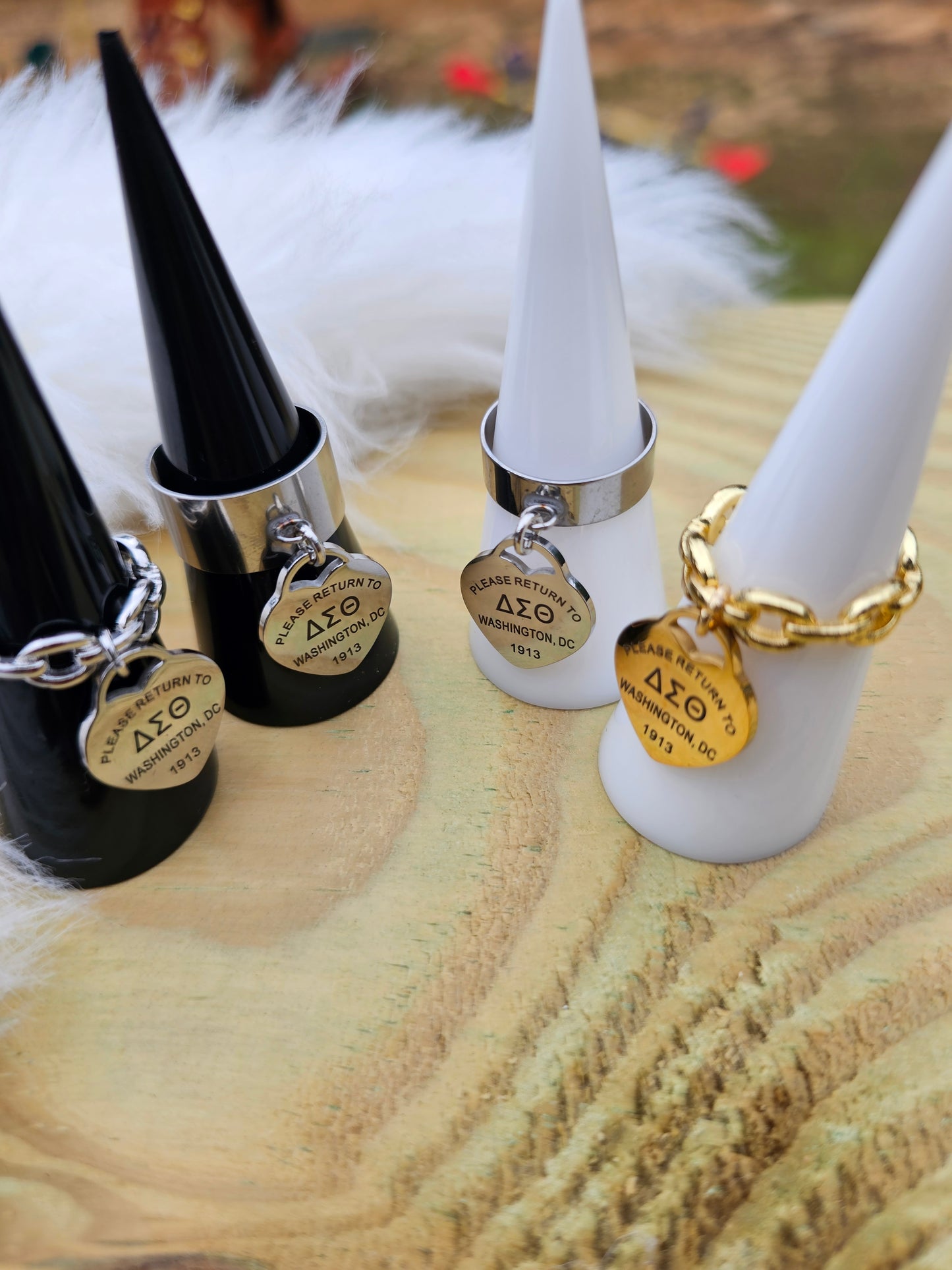 Delta Sigma Theta Adjustable Ring - DST Ring - Delta Ring - Sorority Jewelry - 1913 Ring - Sorority Ring