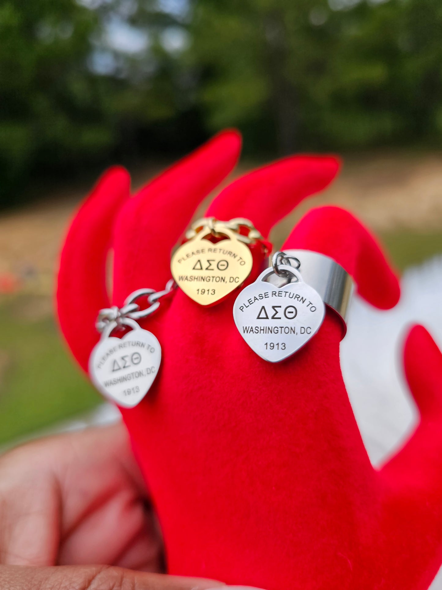 Delta Sigma Theta Adjustable Ring - DST Ring - Delta Ring - Sorority Jewelry - 1913 Ring - Sorority Ring