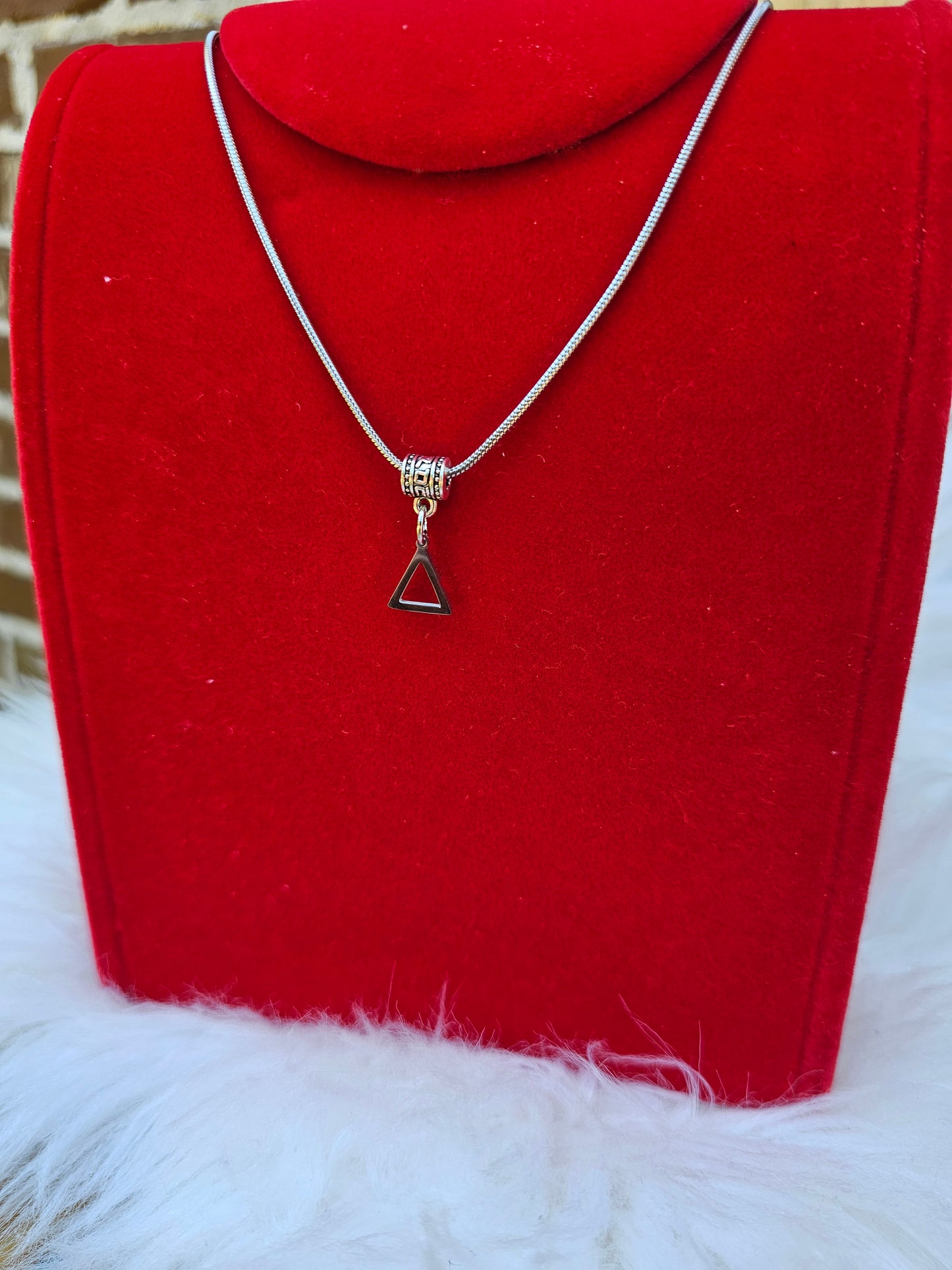 Delta Sigma Theta Sorority Necklace Available in Silver and Gold