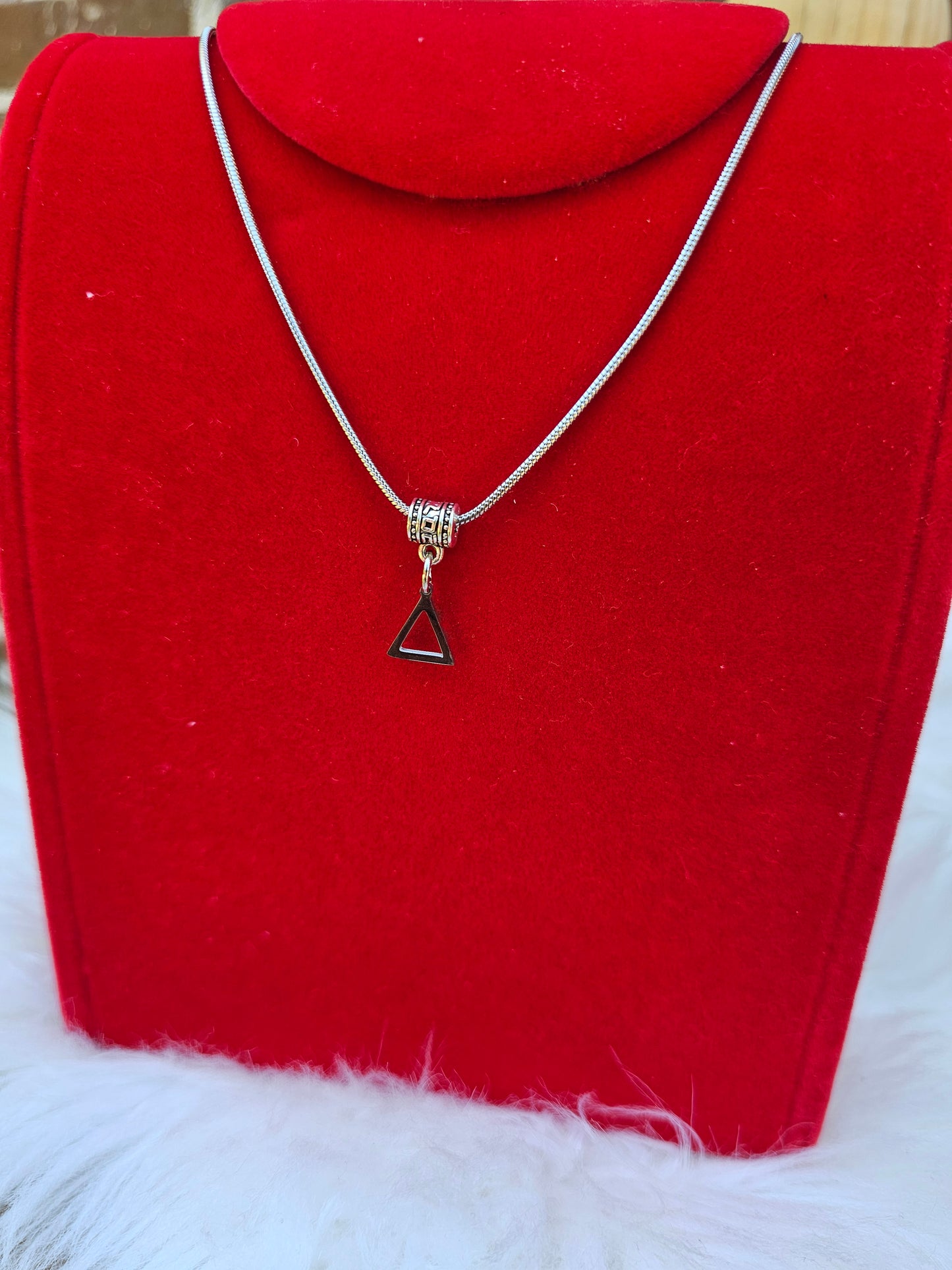 Delta Sigma Theta Sorority Necklace Available in Silver and Gold