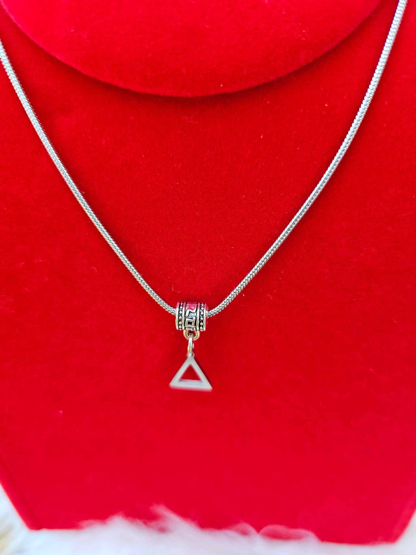 Delta Sigma Theta Sorority Necklace Available in Silver and Gold