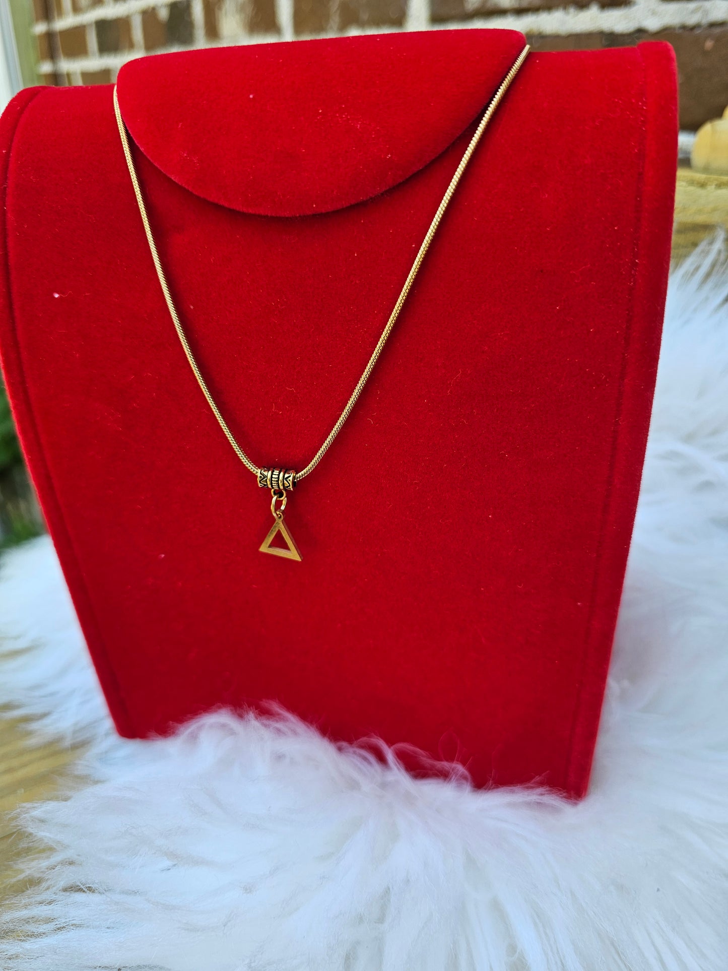 Delta Sigma Theta Sorority Necklace Available in Silver and Gold
