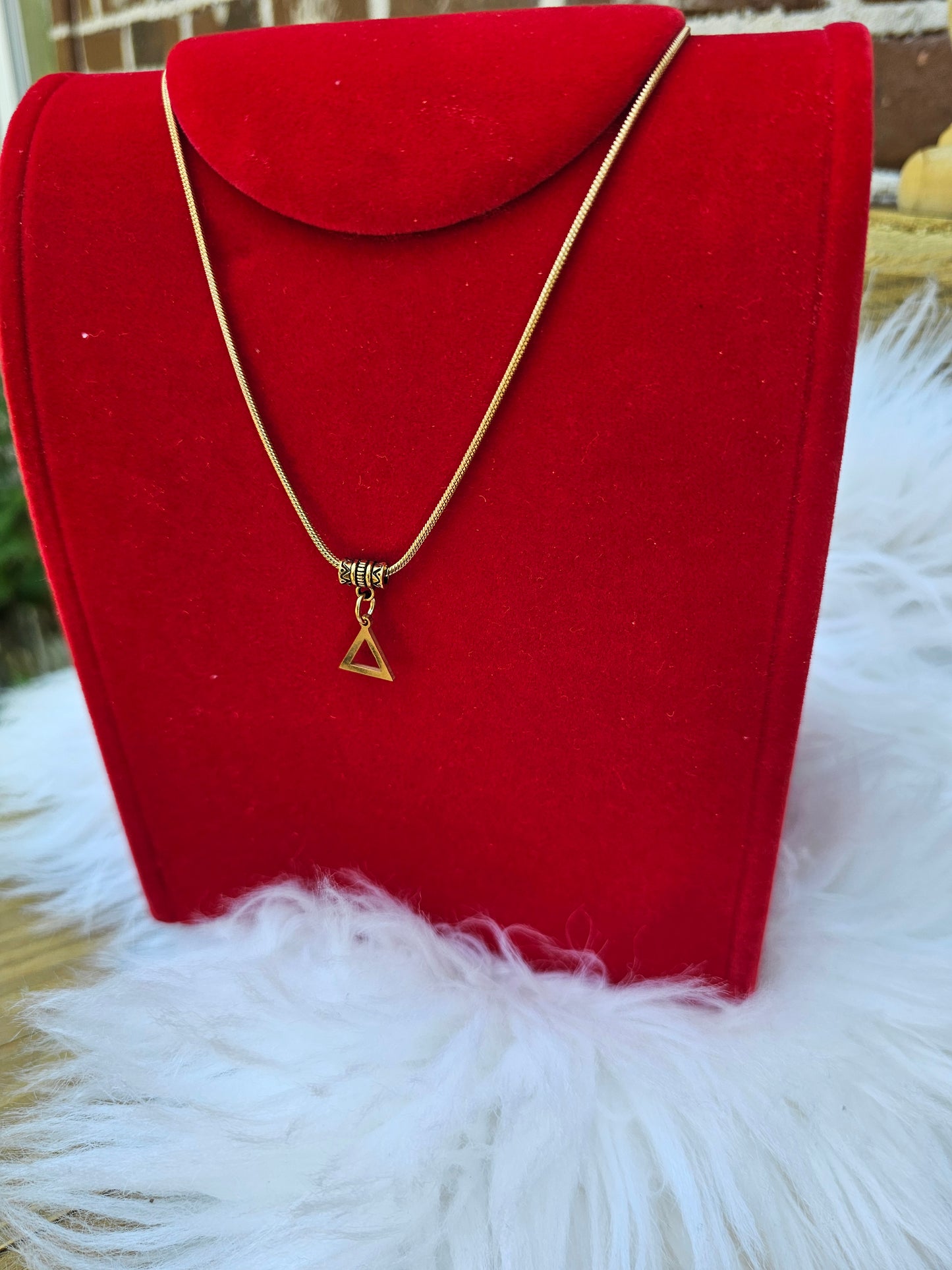 Delta Sigma Theta Sorority Necklace Available in Silver and Gold