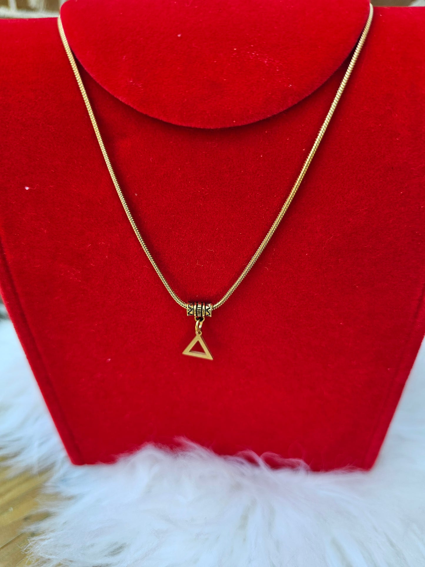 Delta Sigma Theta Sorority Necklace Available in Silver and Gold