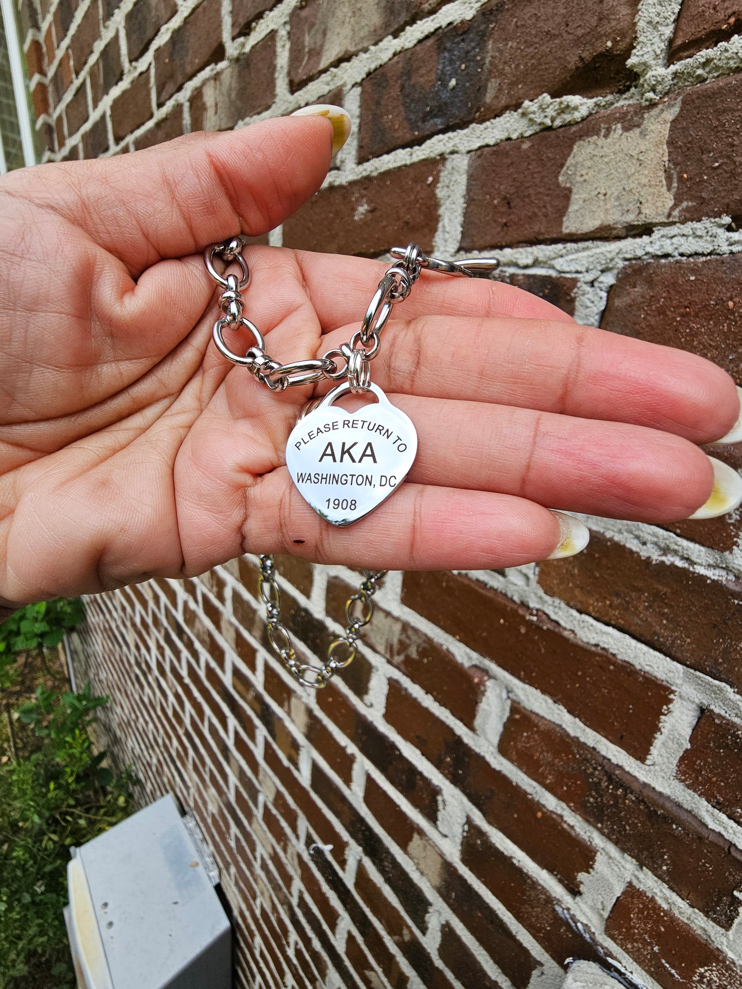 Tiffany Inspired AKA Sorority Necklaces Available In Silver
