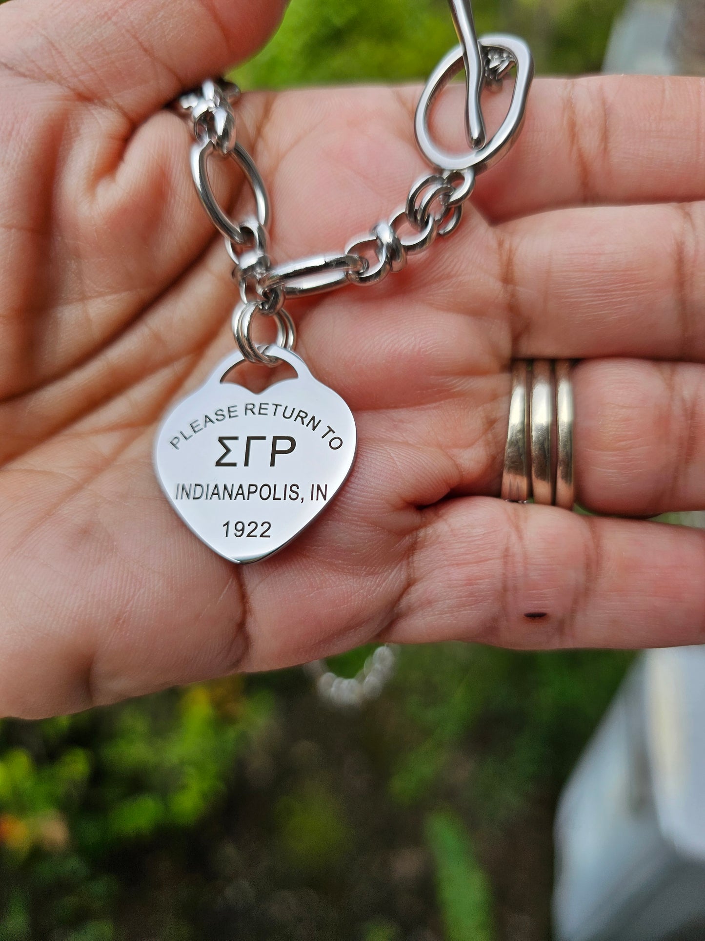 Tiffany Inspired Sigma Gamma Rho Sorority Necklaces Available In Silver