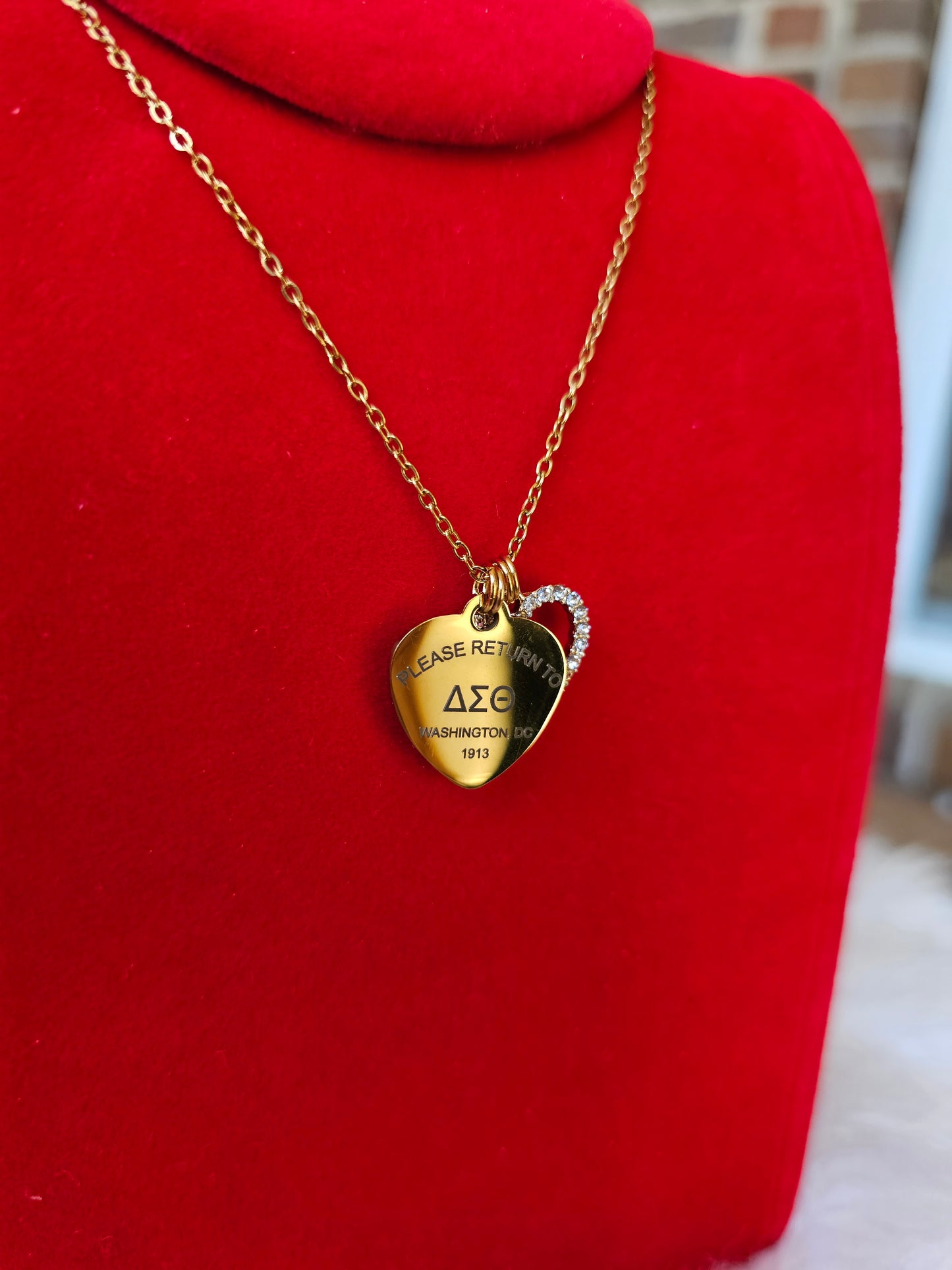 Tiffany Inspired Delta Sigma Theta Sorority Necklaces