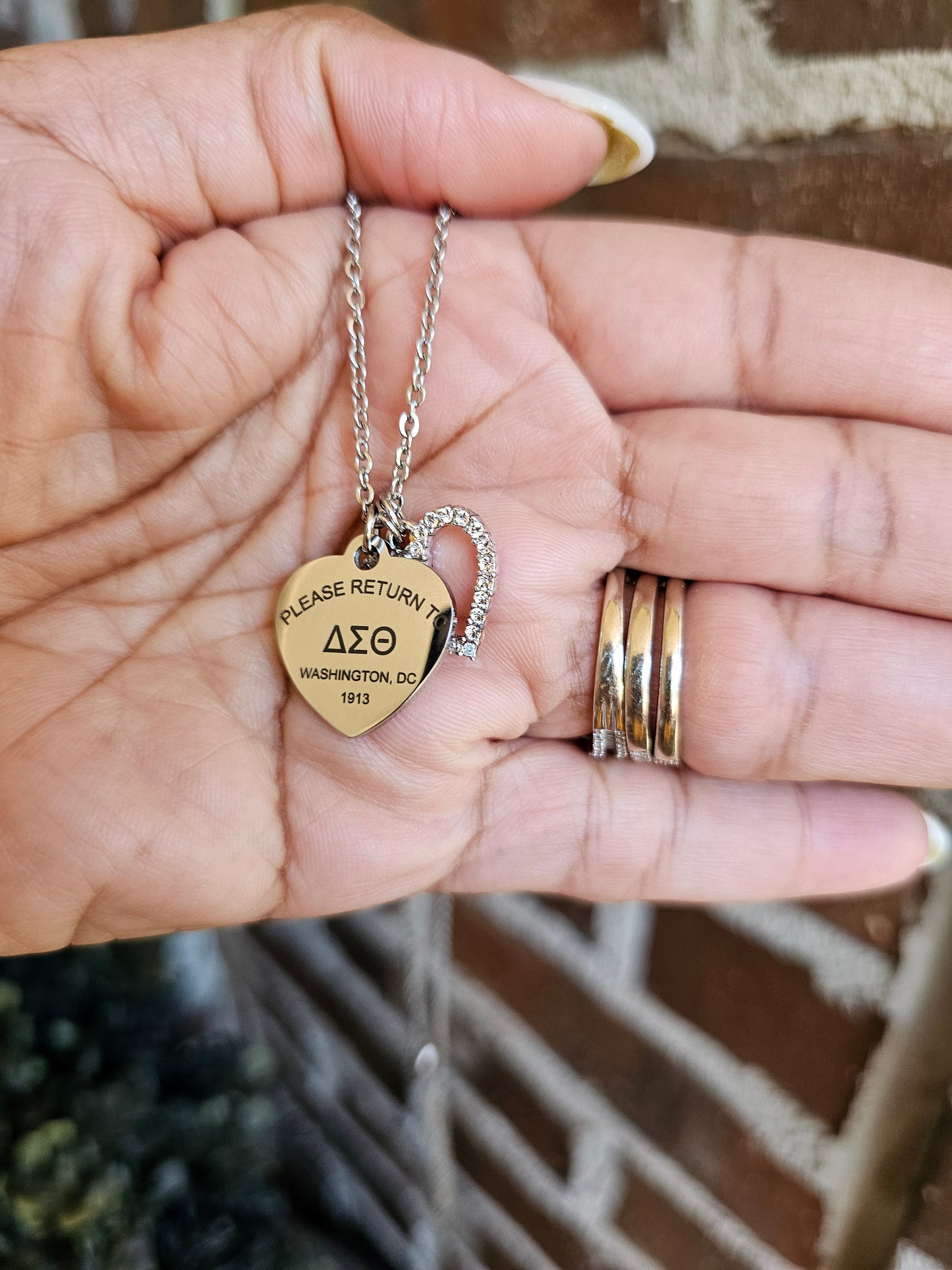 Tiffany Inspired Delta Sigma Theta Sorority Necklaces