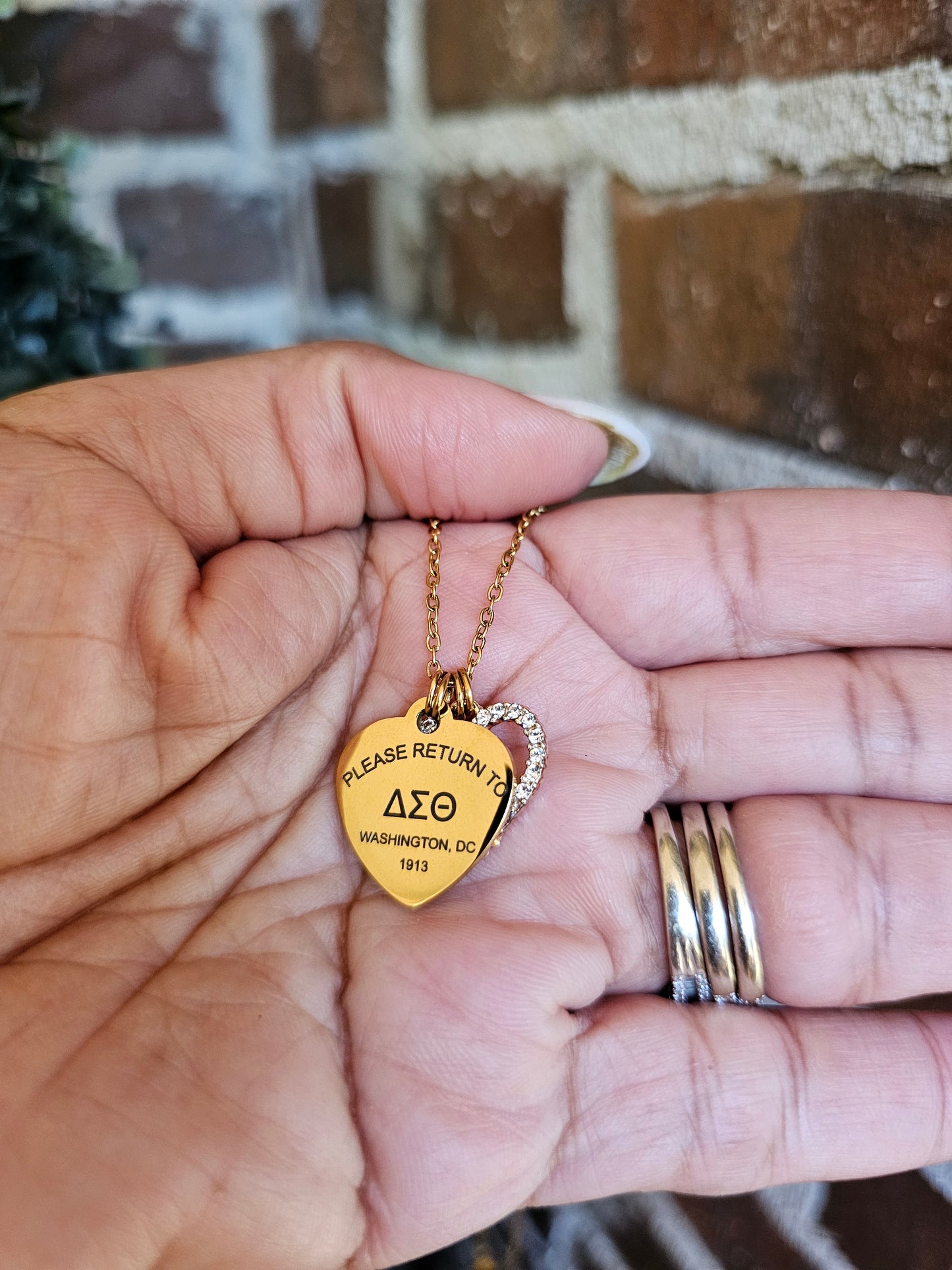 Tiffany Inspired Delta Sigma Theta Sorority Necklaces