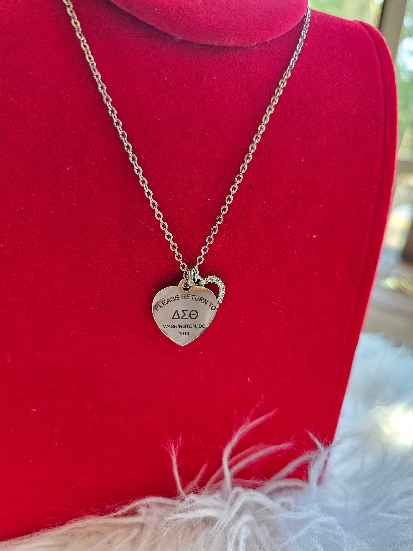 Tiffany Inspired Delta Sigma Theta Sorority Necklaces