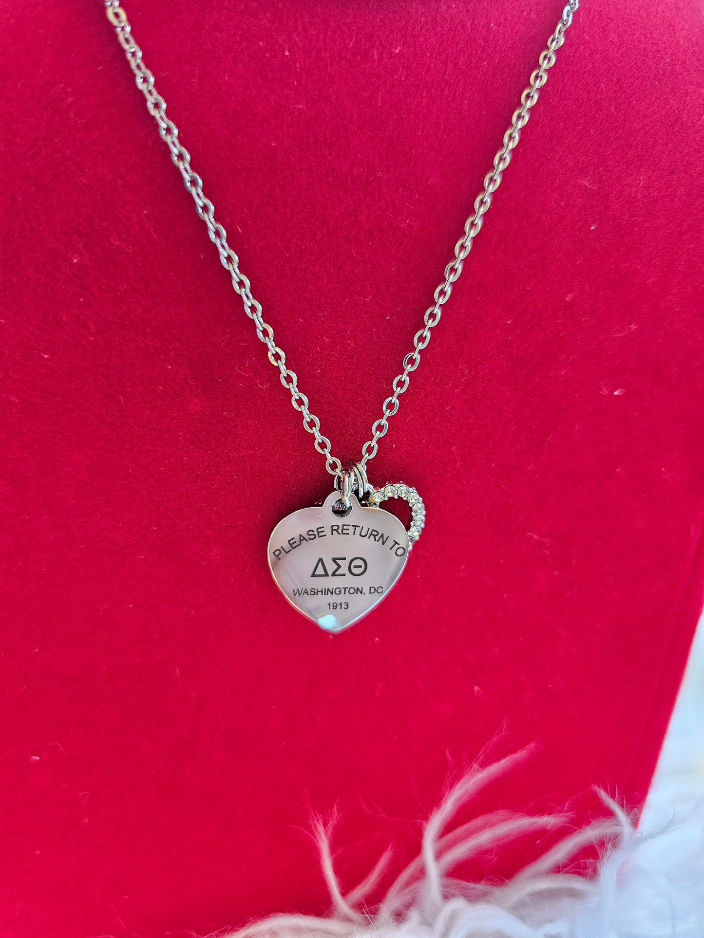 Tiffany Inspired Delta Sigma Theta Sorority Necklaces
