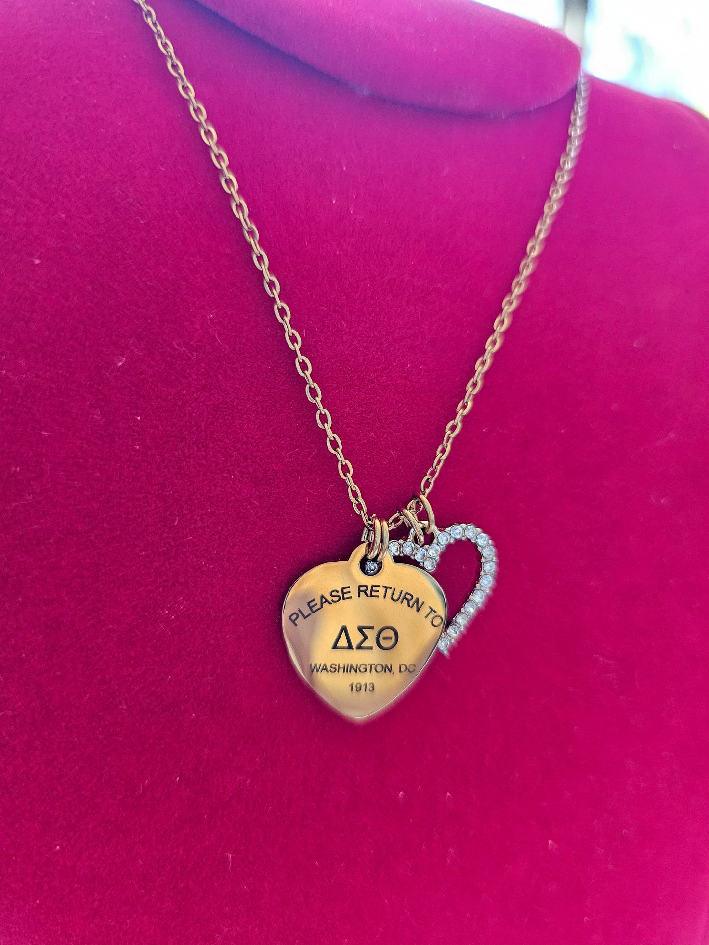 Tiffany Inspired Delta Sigma Theta Sorority Necklaces