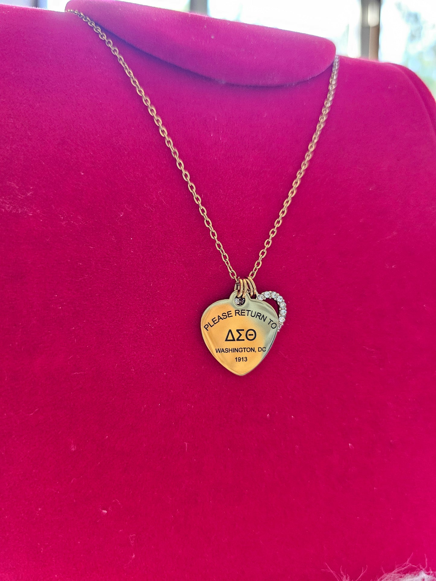 Tiffany Inspired Delta Sigma Theta Sorority Necklaces