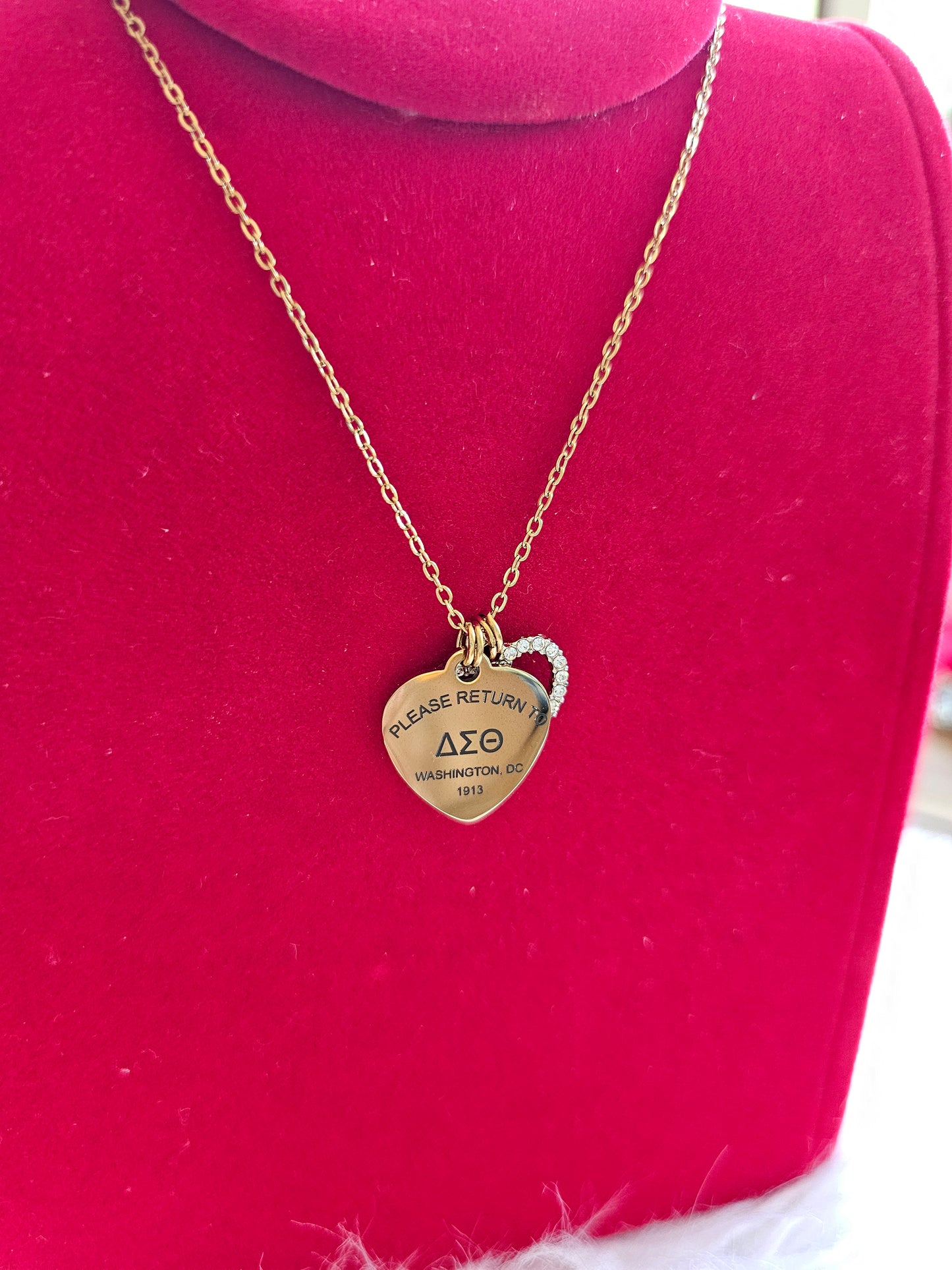Tiffany Inspired Delta Sigma Theta Sorority Necklaces