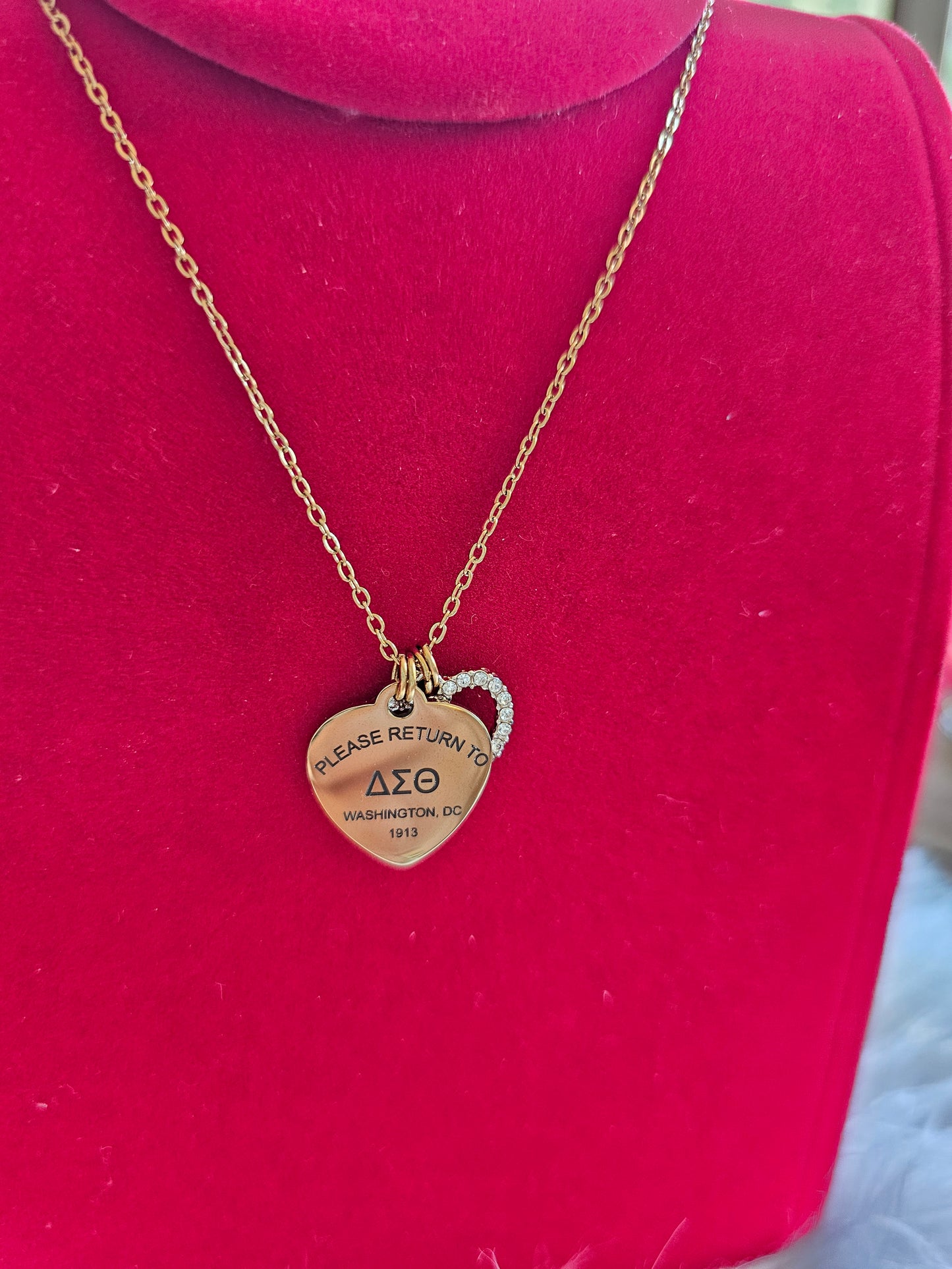 Tiffany Inspired Delta Sigma Theta Sorority Necklaces