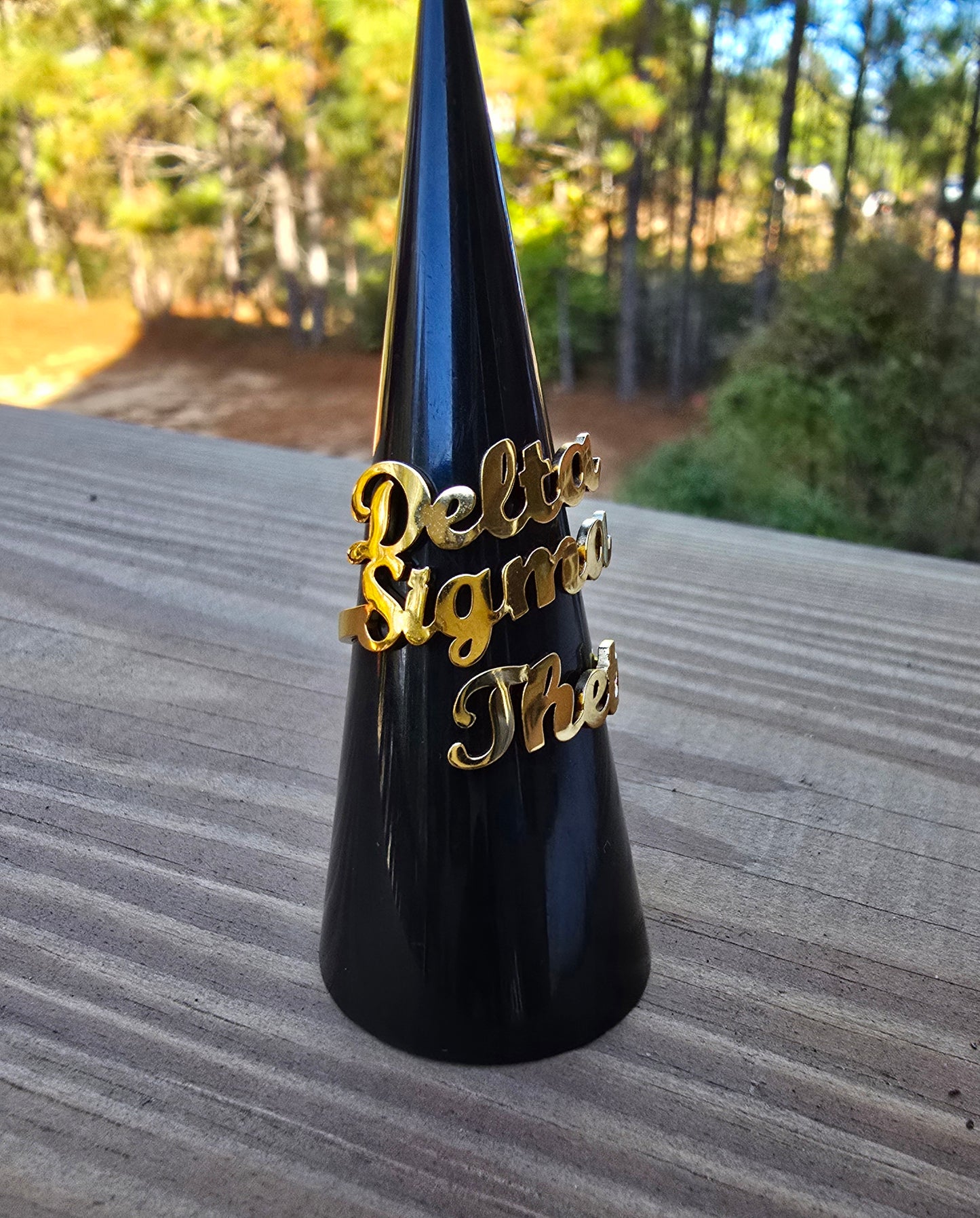 Delta Sigma Theta Script Adjustable Ring - DST Ring - Delta Ring - Sorority Jewelry - 1913 Ring - Sorority Ring