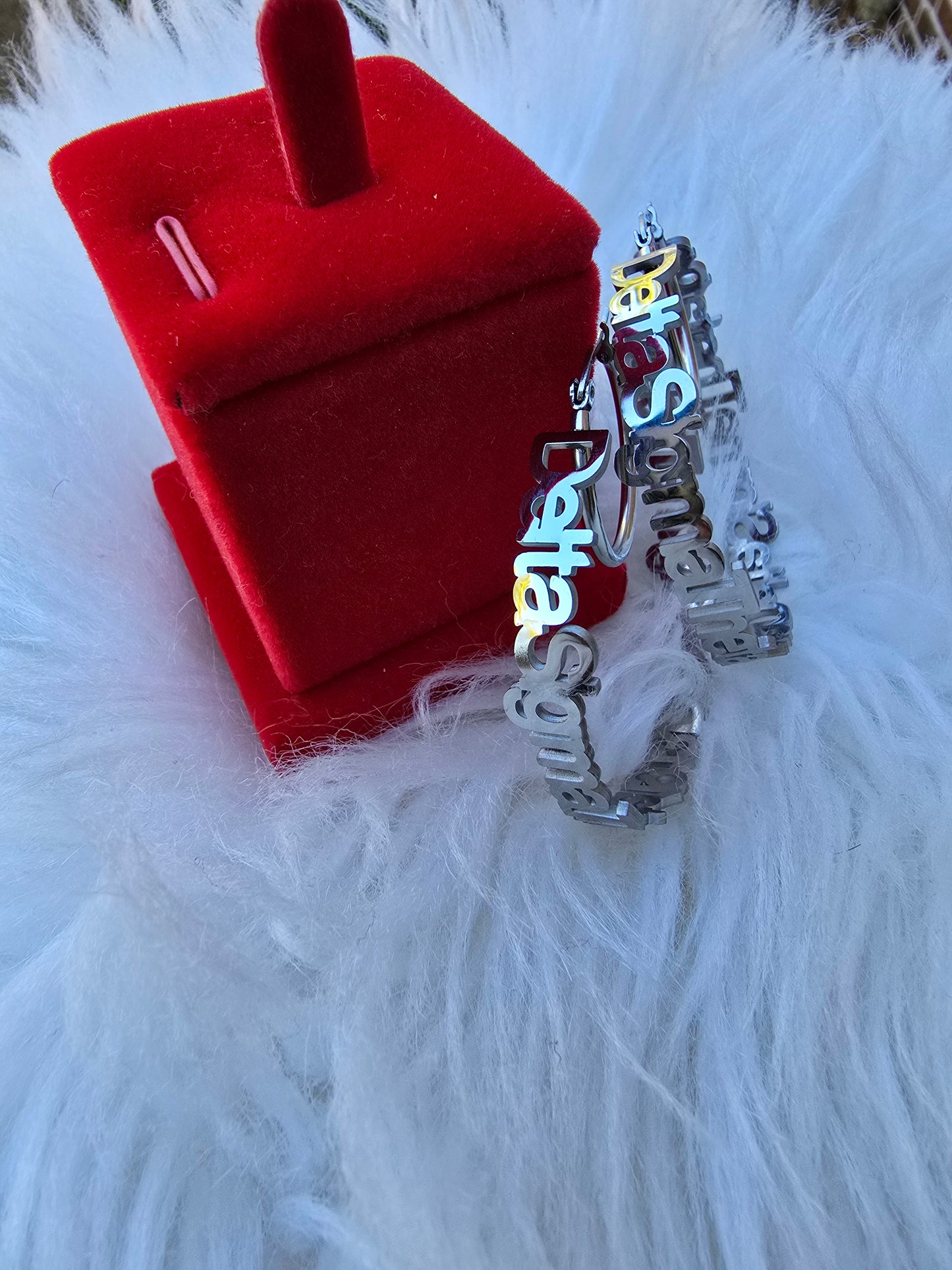 Delta Sigma Theta Script 1913 Sorority Earrings