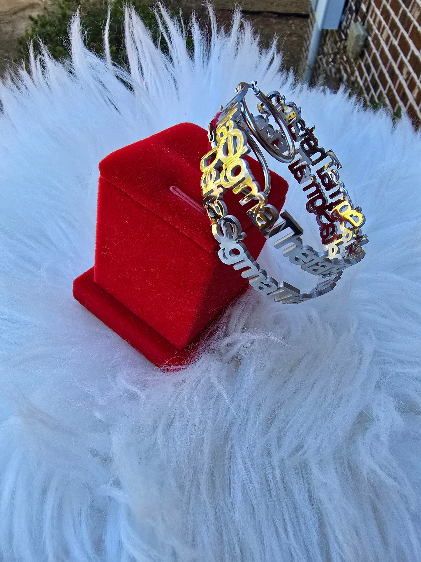 Delta Sigma Theta Script 1913 Sorority Earrings
