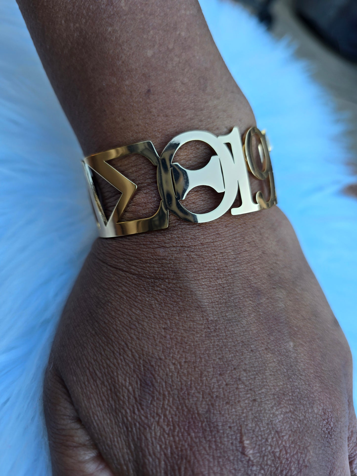 Delta Sigma Theta 1913 Sorority Cuff Bracelet