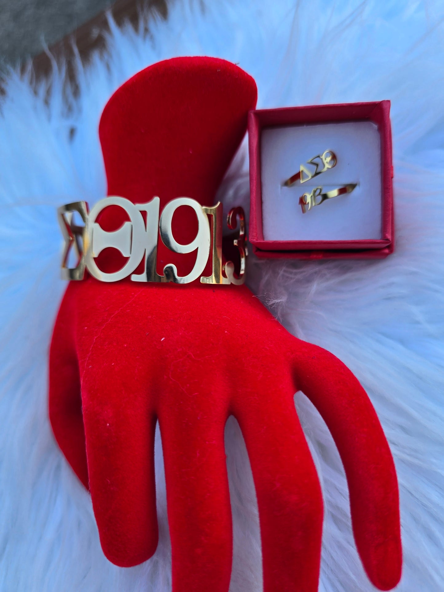 Delta Sigma Theta 1913 Sorority Cuff Bracelet