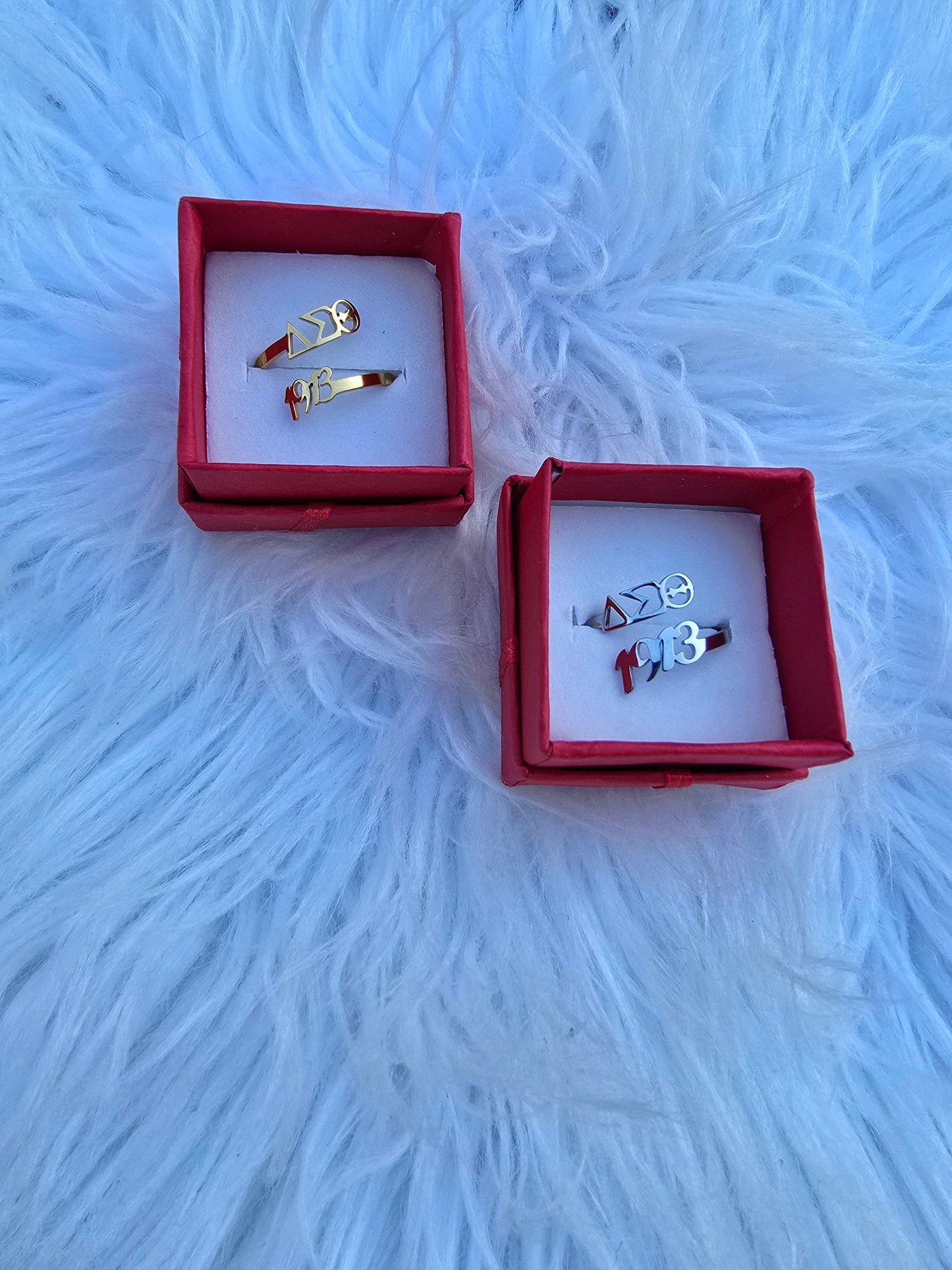 ΔΣΘ 1913 Adjustable Ring - DST Ring - Delta Ring - Sorority Jewelry - 1913 Ring - Sorority Ring