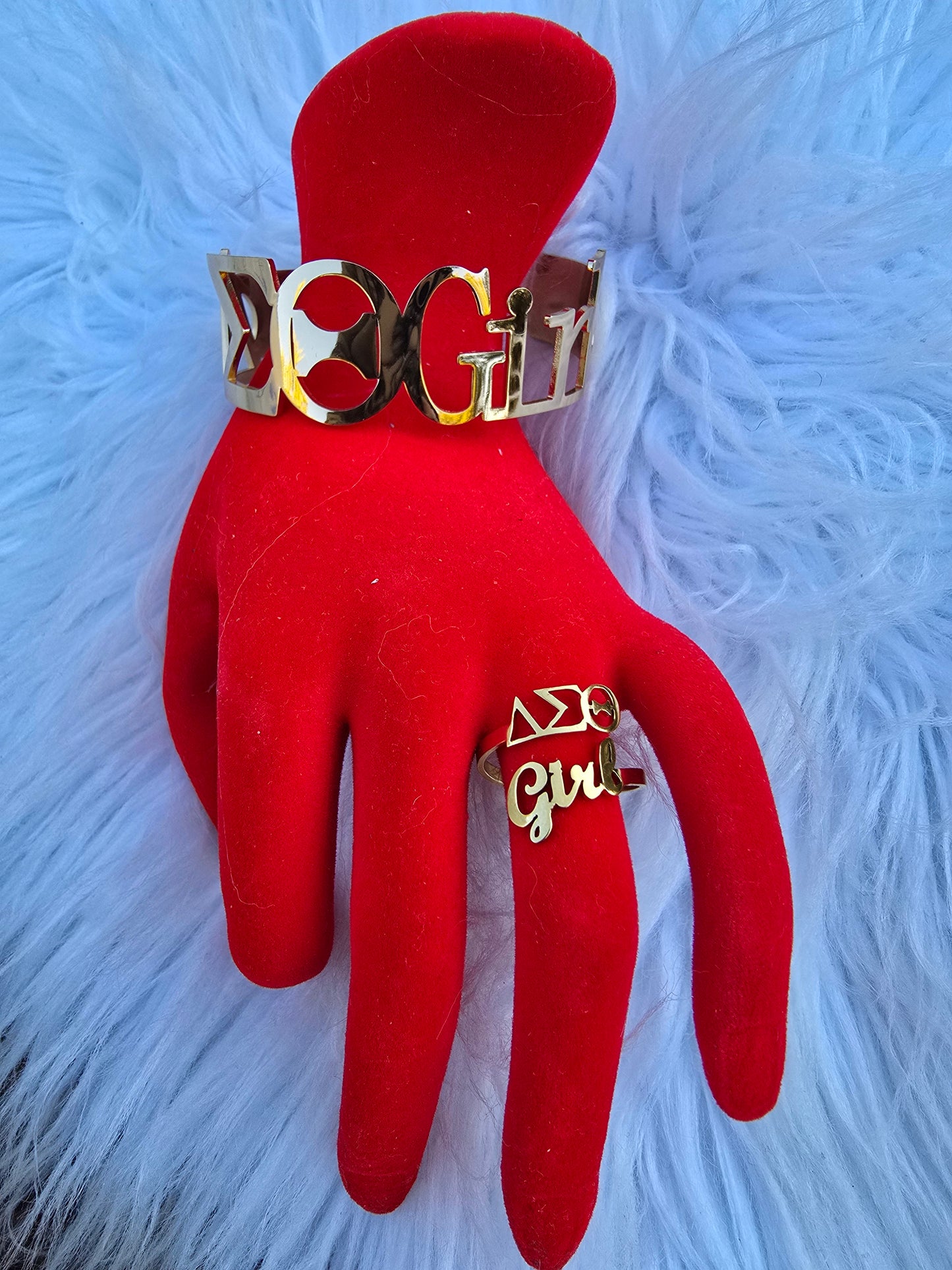 Delta Girl Delta Sigma Theta Sorority Delta Girl Cuff Bracelet