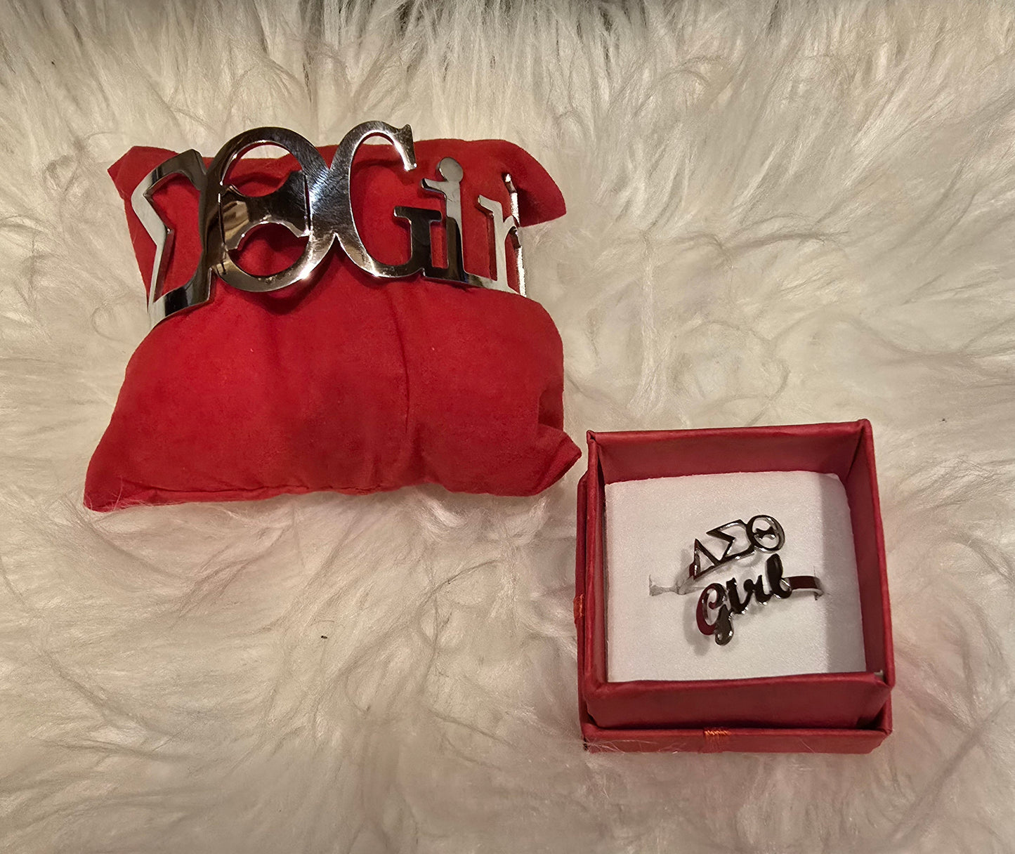 Delta Girl Delta Sigma Theta Sorority Delta Girl Cuff Bracelet