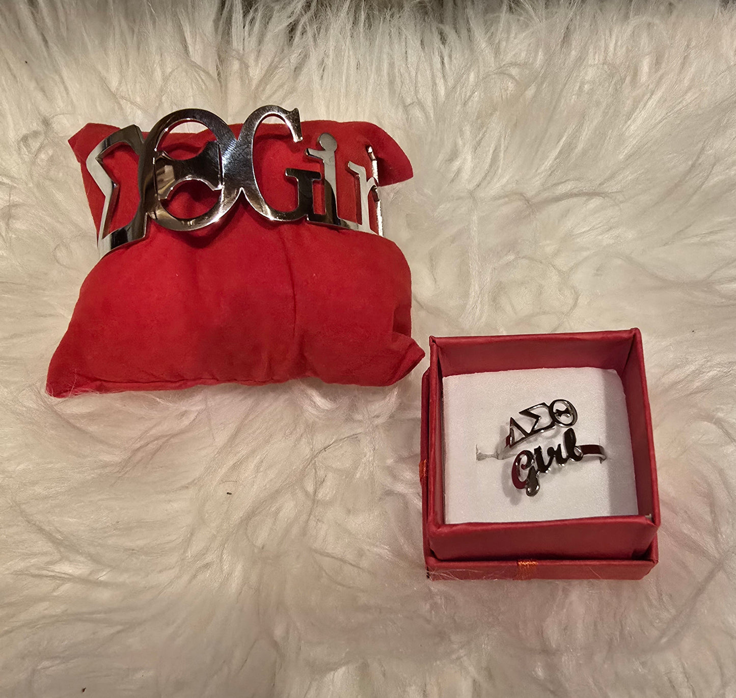Delta Girl Delta Sigma Theta Sorority Delta Girl Cuff Bracelet