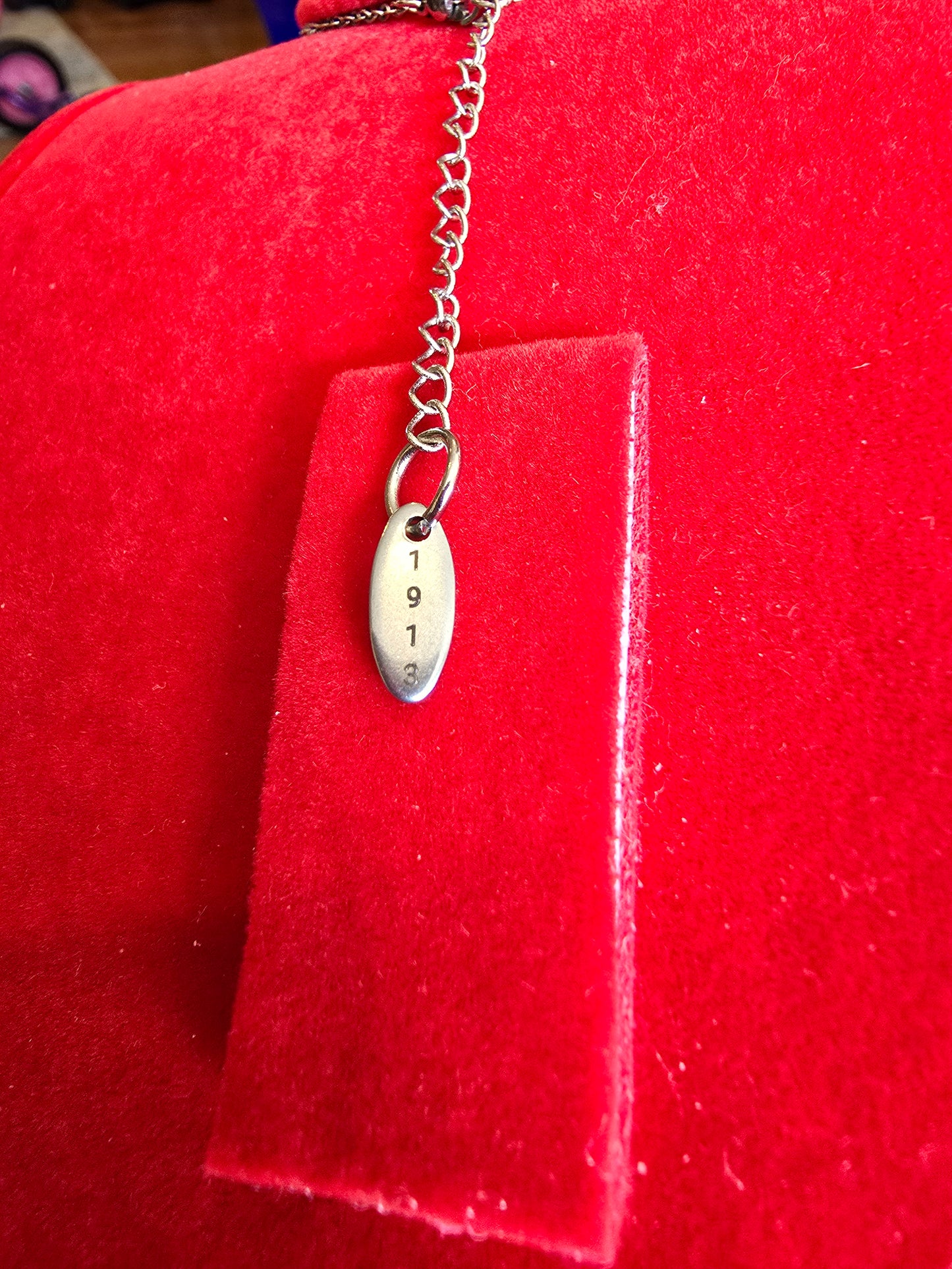 Pyramid 1913 Delta Sigma Theta Sorority Dangling necklaces available in gold & silver