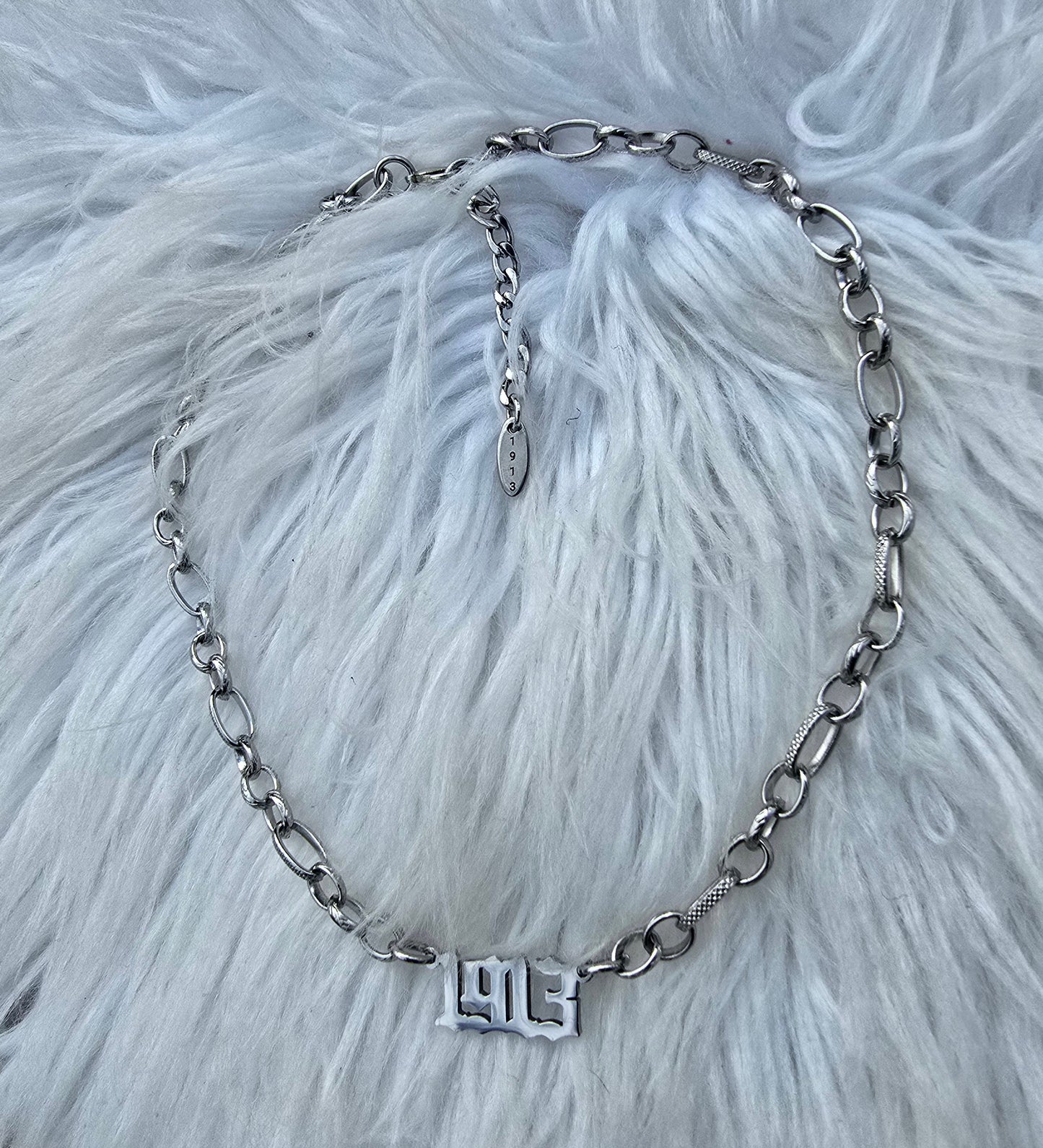 1913 Delta Sigma Theta Chunky Link Sorority Necklaces with 2 inch 1913 Extender