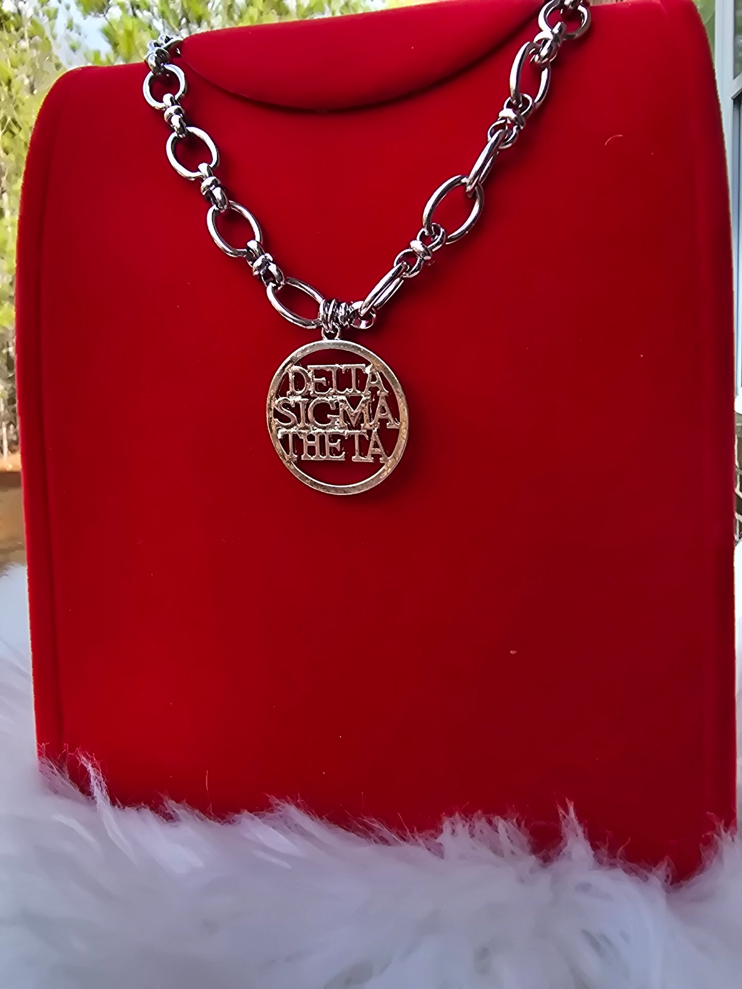 Delta Sigma Theta Chunky Link Sorority Necklace